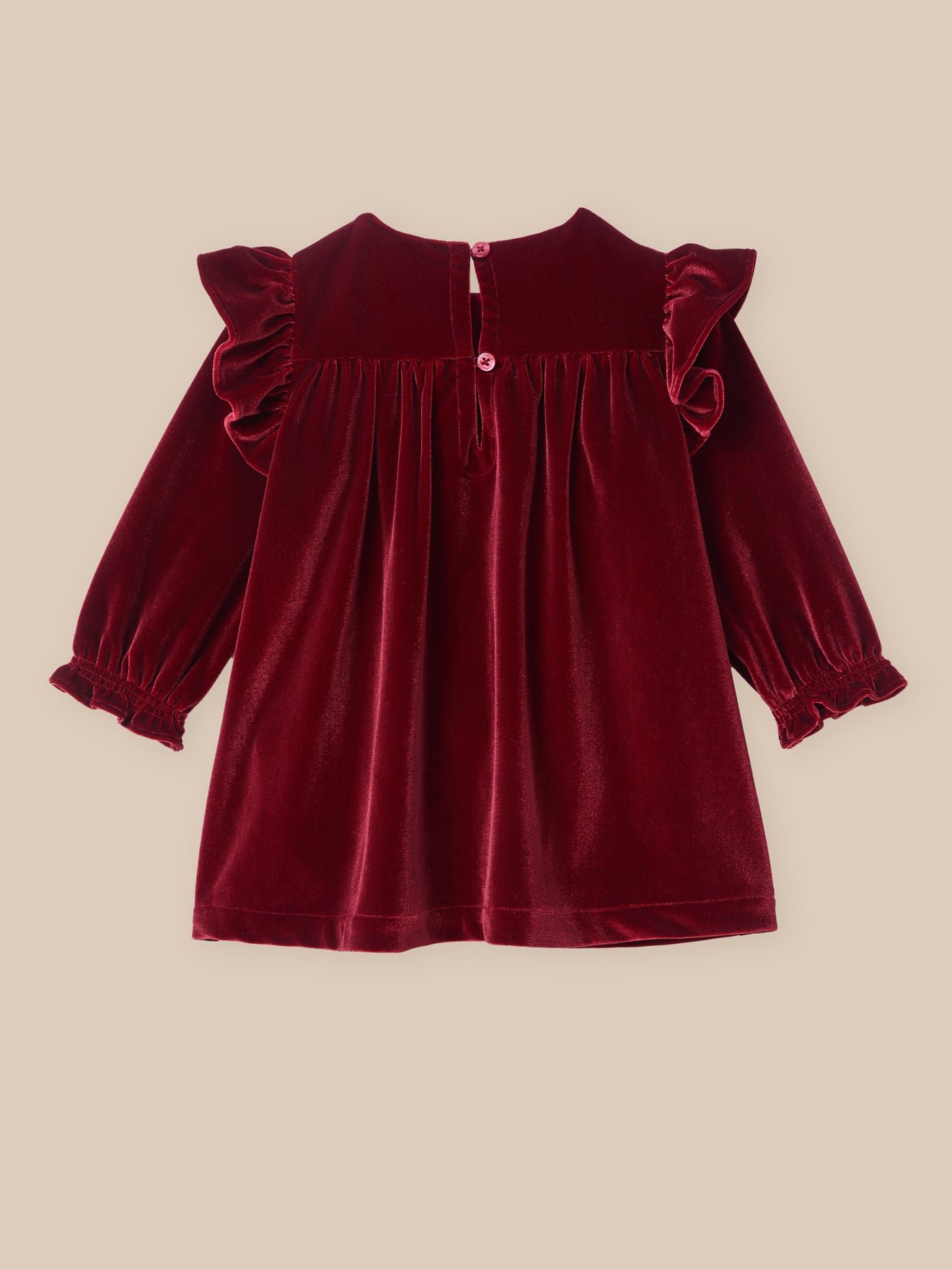Velvet Dress CYRILLUS Red