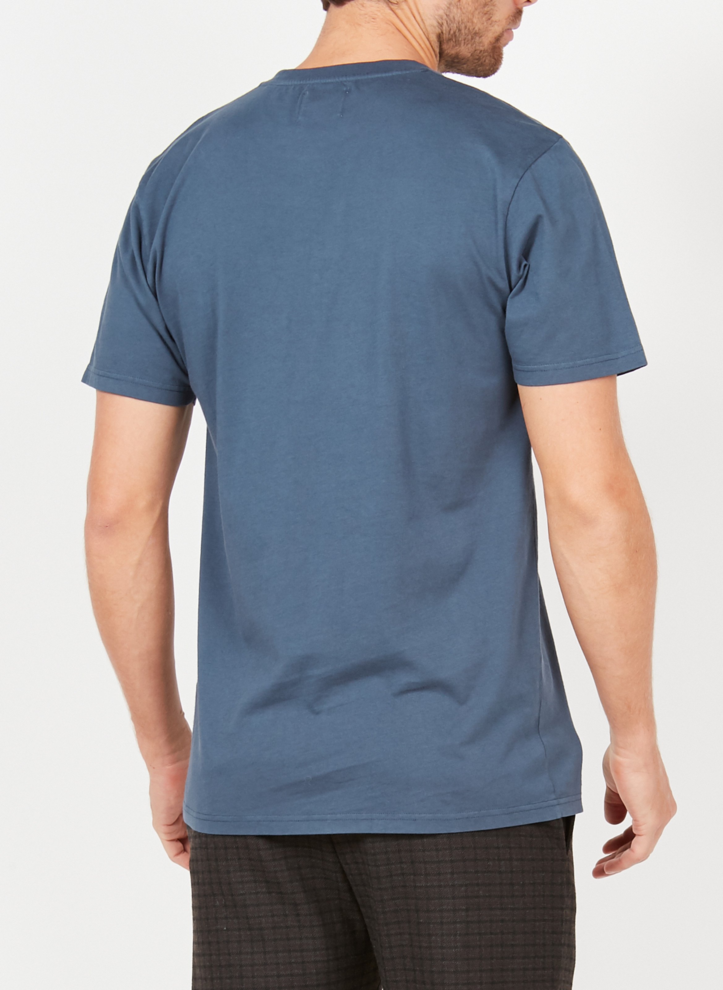 Rundhals-T-Shirt aus Bio-Baumwolle COLORFUL STANDARD Blau