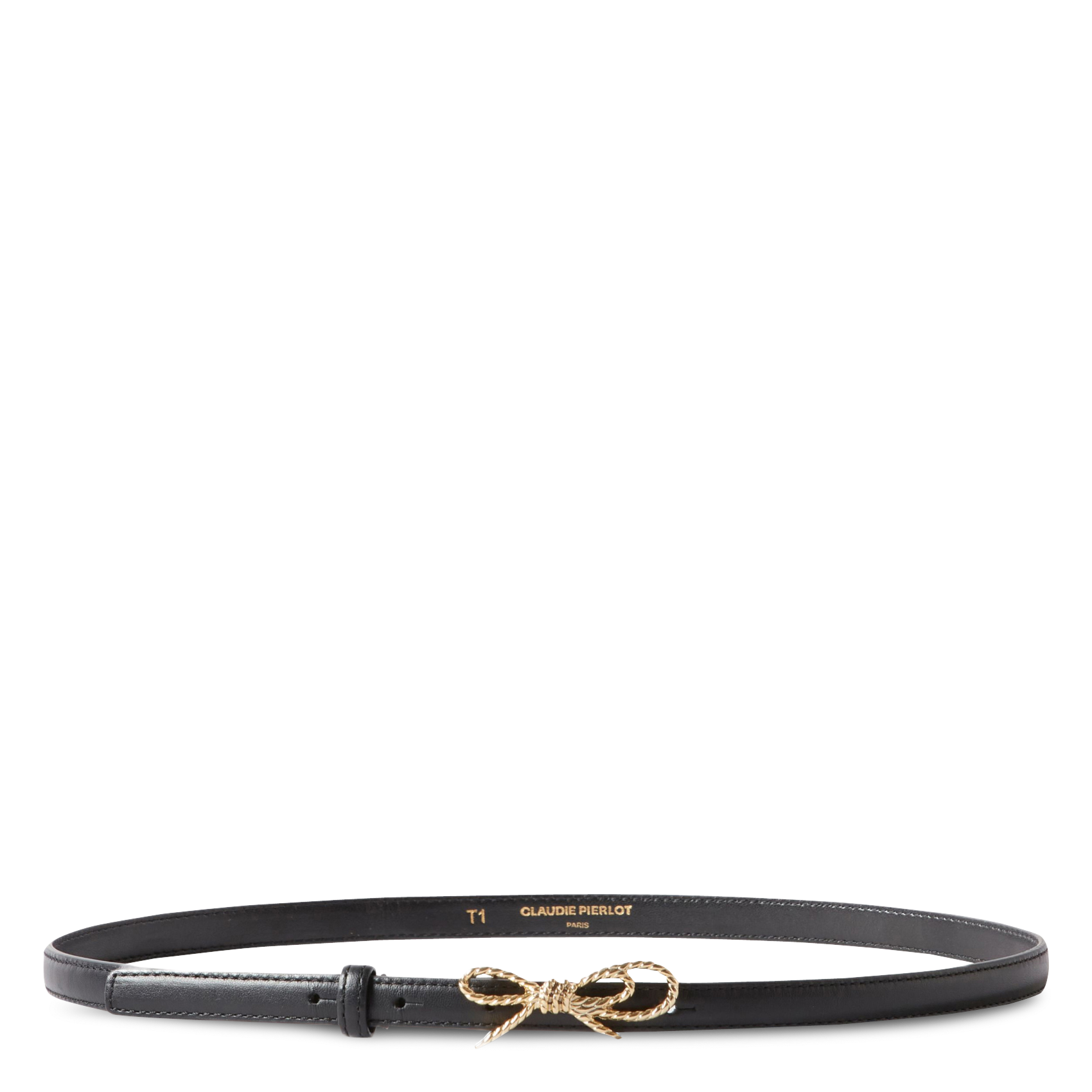 Ceinture en cuir CLAUDIE PIERLOT Noir