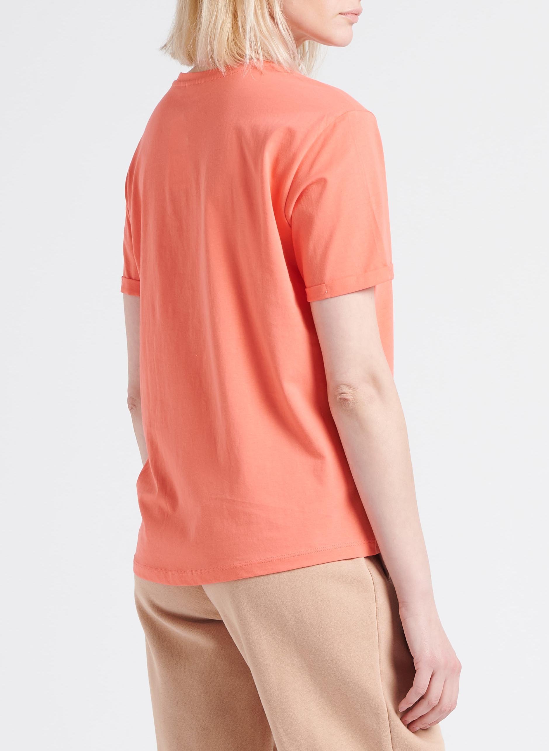 Rundhals-T-Shirt aus Bio-Baumwolle MOSS COPENHAGEN Rosa