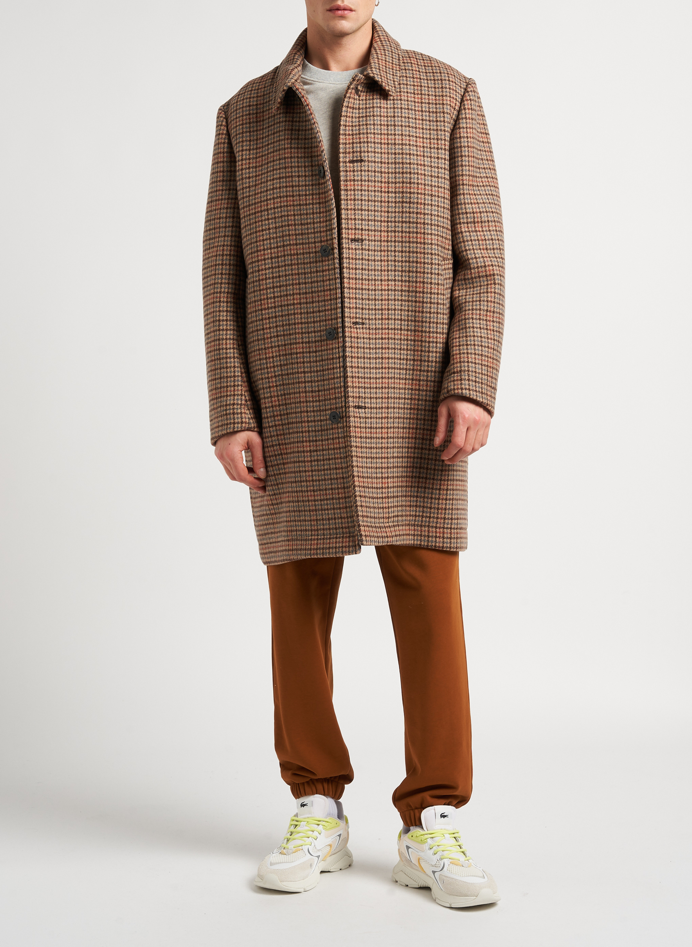 Manteau col classique en laine mélangée  SELECTED Bleu