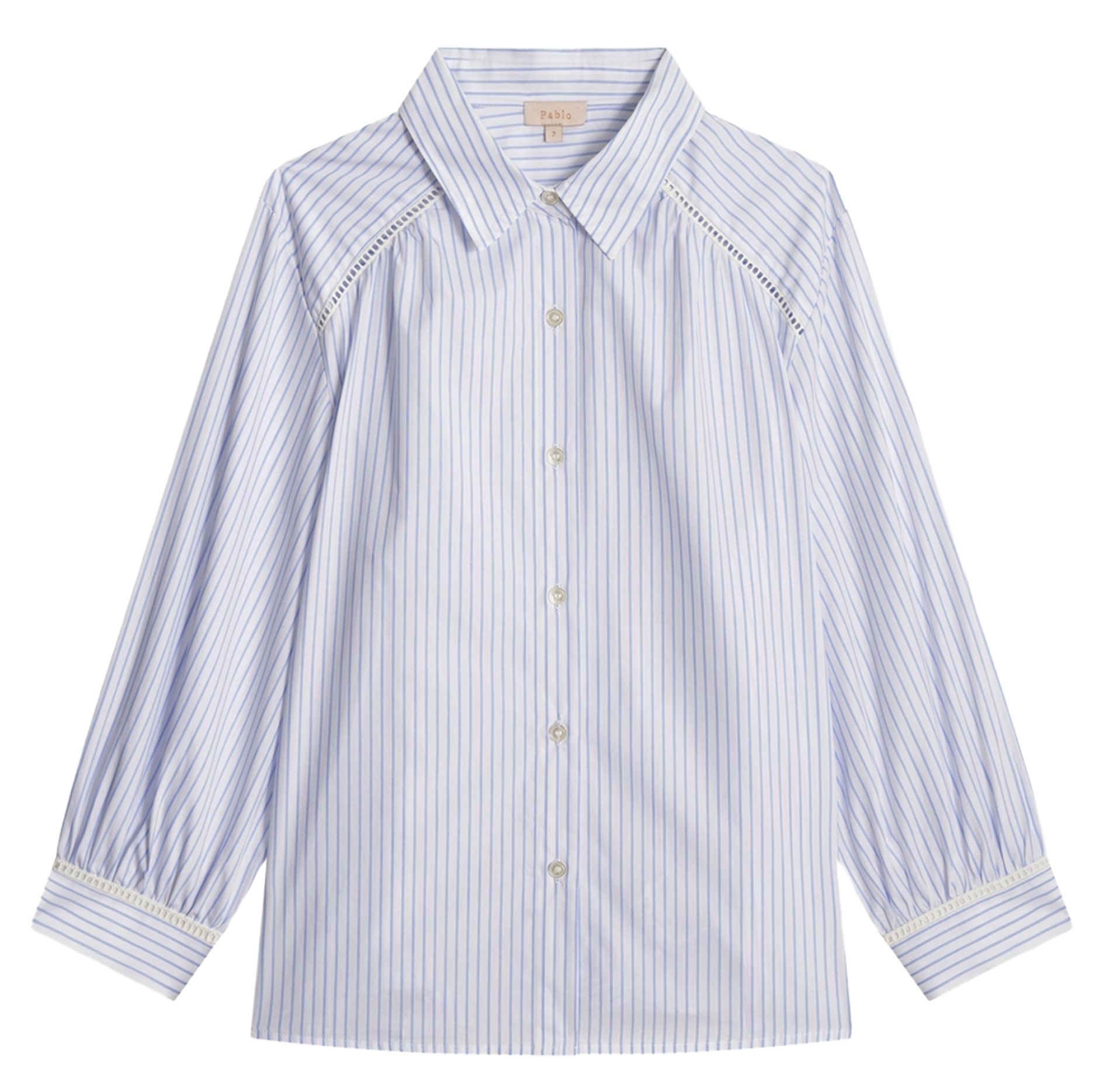 Cotton shirt with classic collar PABLO Beige