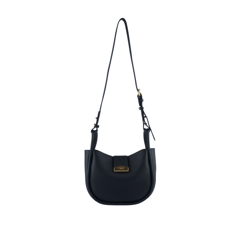 Calfskin leather shoulder bag Blue