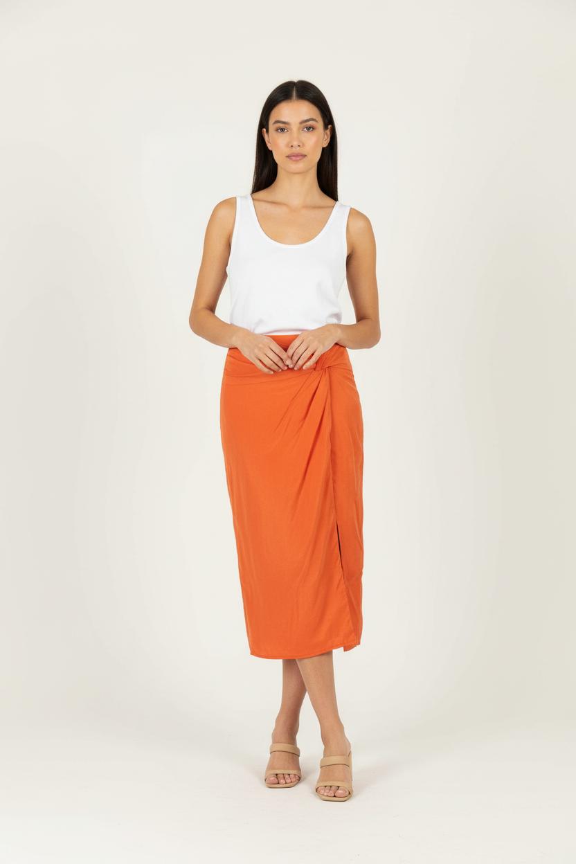 Short & midi skirt VALENTINE GAUTHIER- SECONDE MAIN Orange