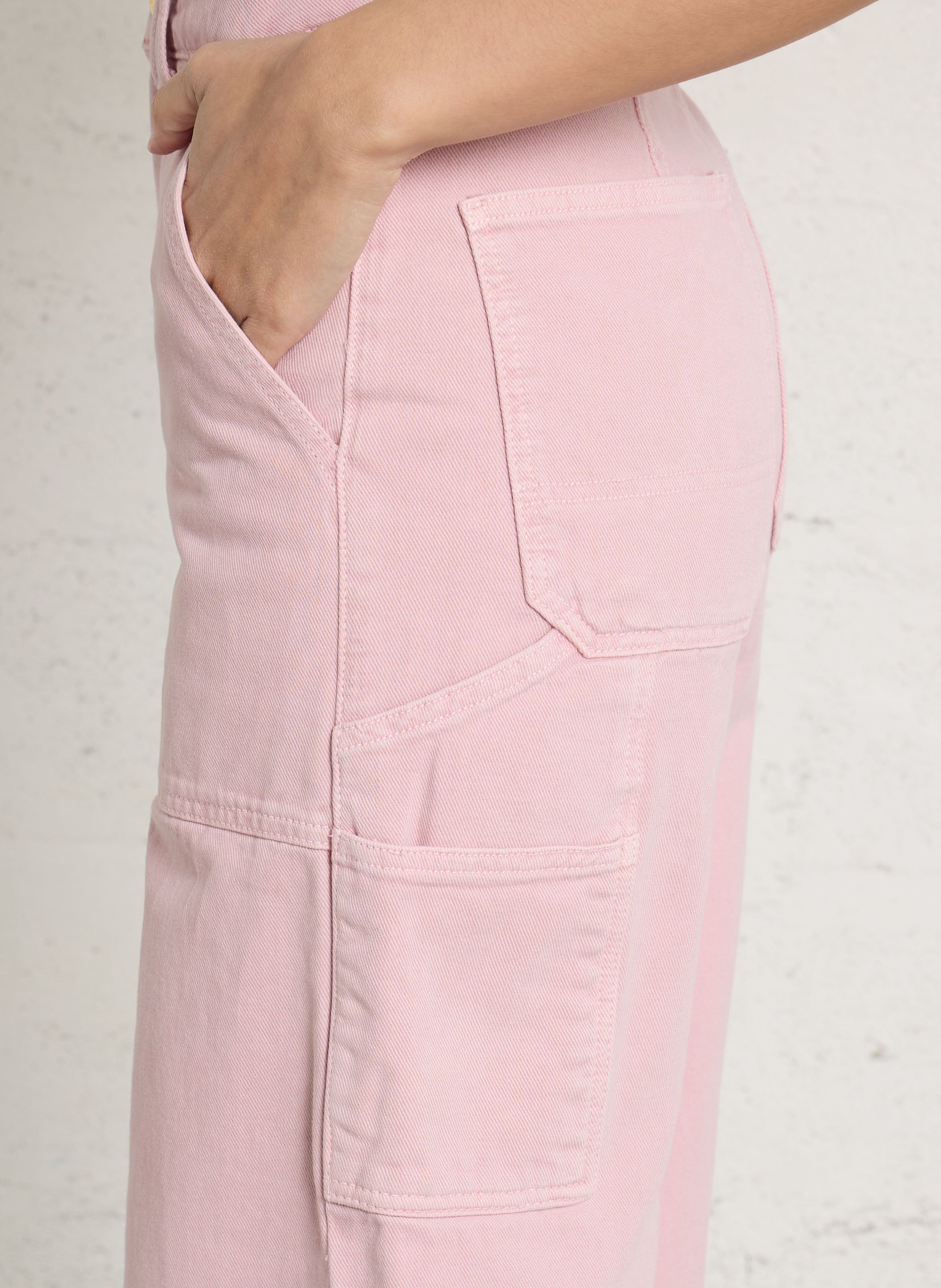 Weit geschnittene Jeans - aus Baumwolle DES PETITS HAUTS Rosa