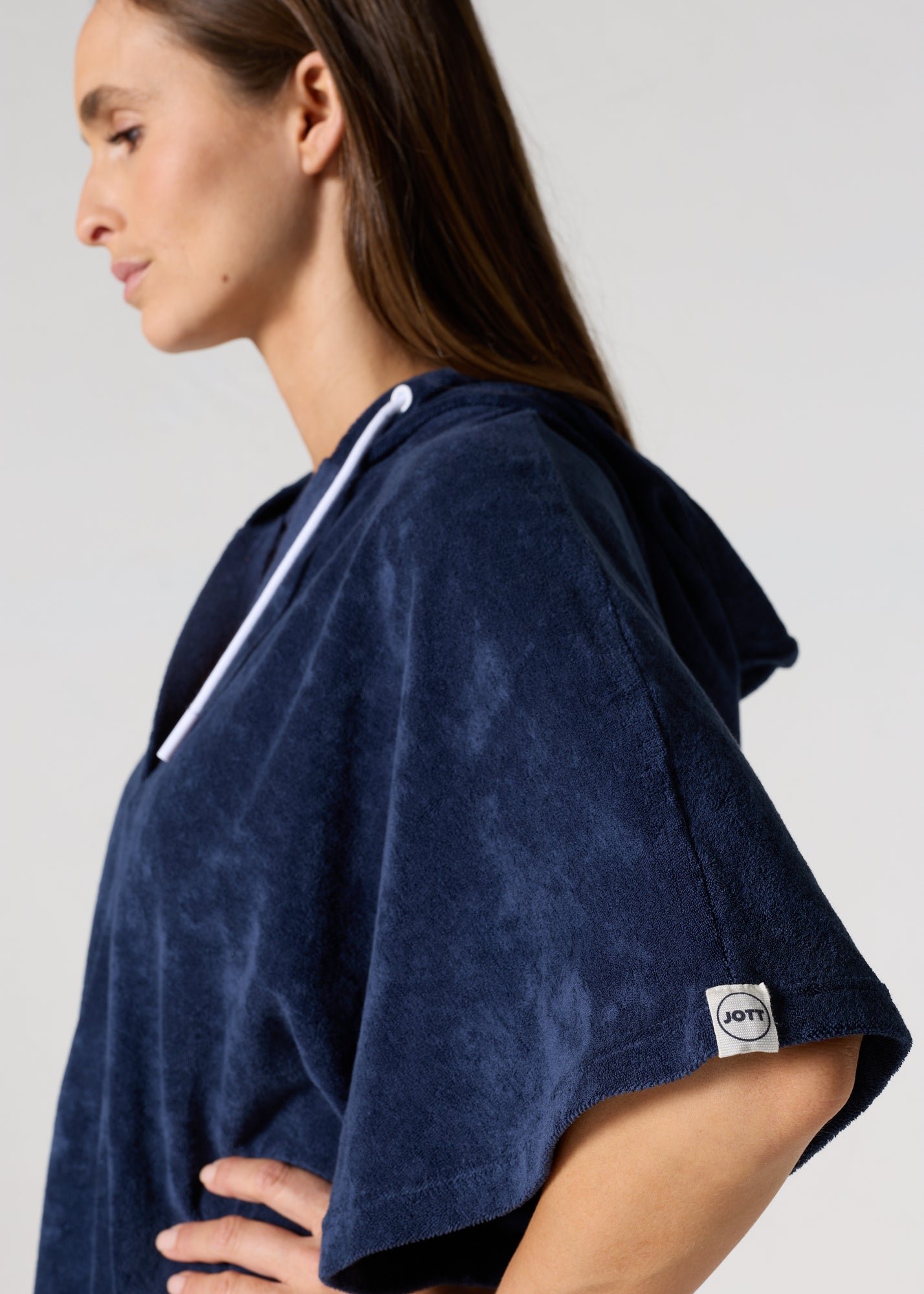 Robe éponge à capuche pearl JOTT Bleu