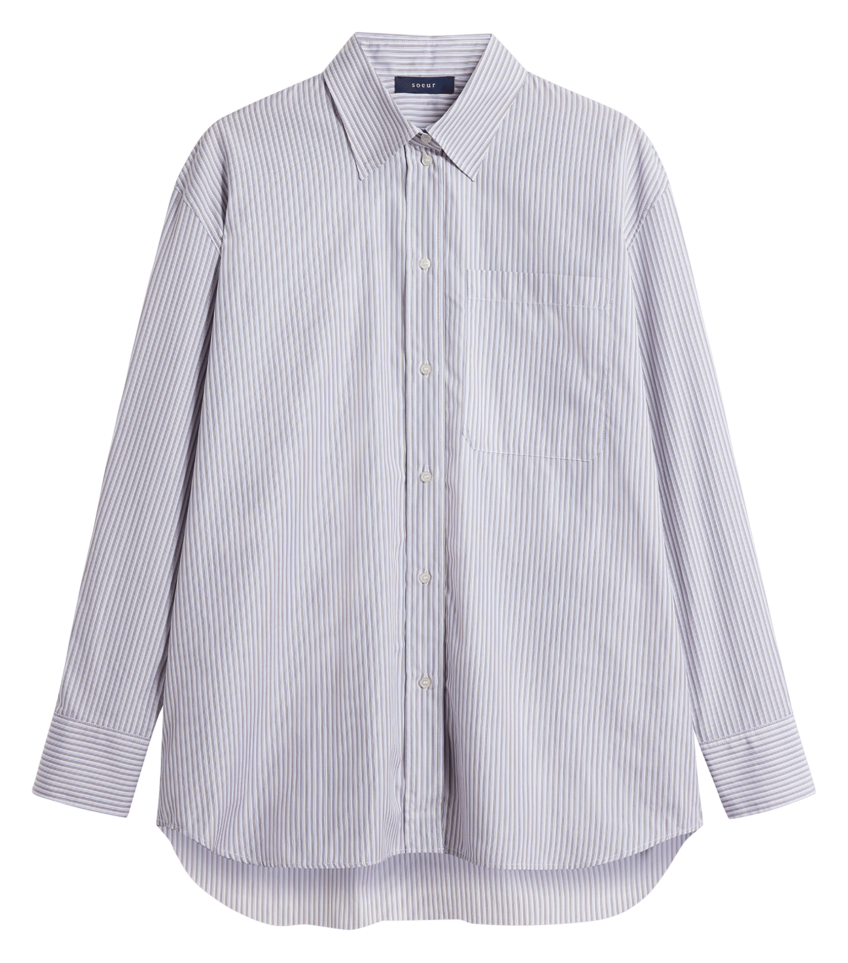 Oversized cotton shirt SOEUR Blue