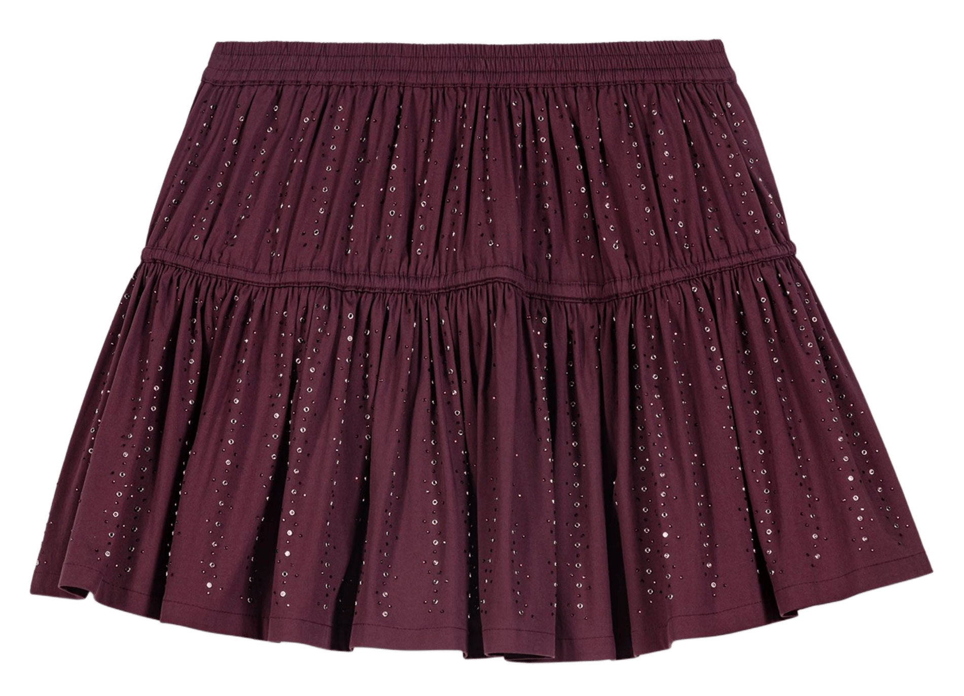 Short cotton-blend skirt MAJE Red