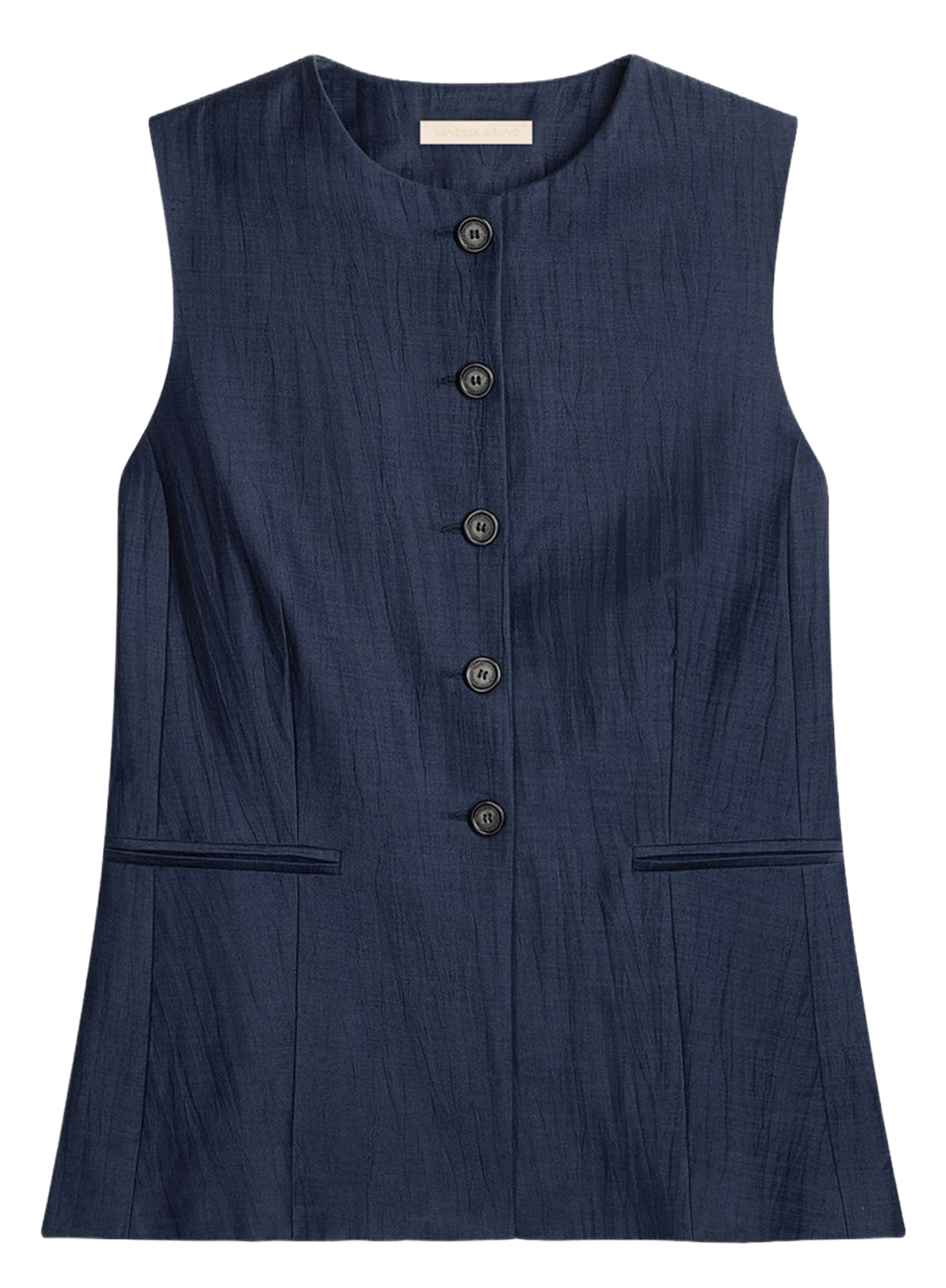 Veste col rond en coton mélangé VANESSA BRUNO Bleu
