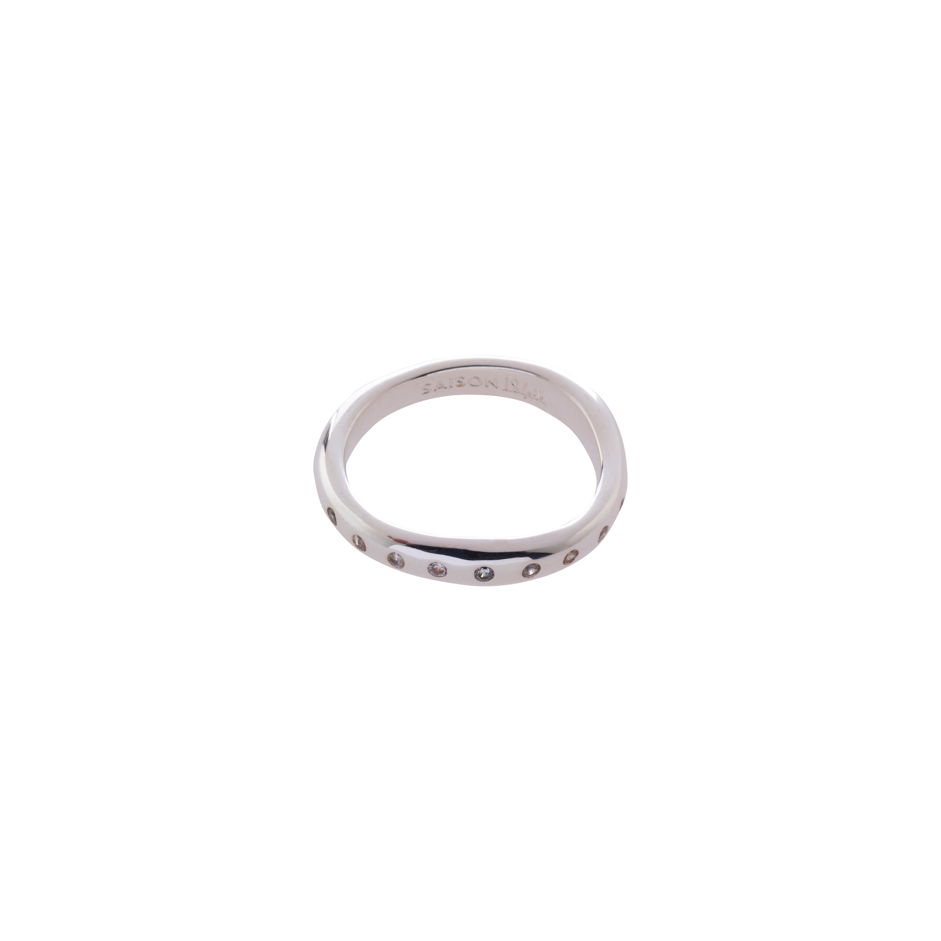 Diamanté ring SAISON 1865 Silver