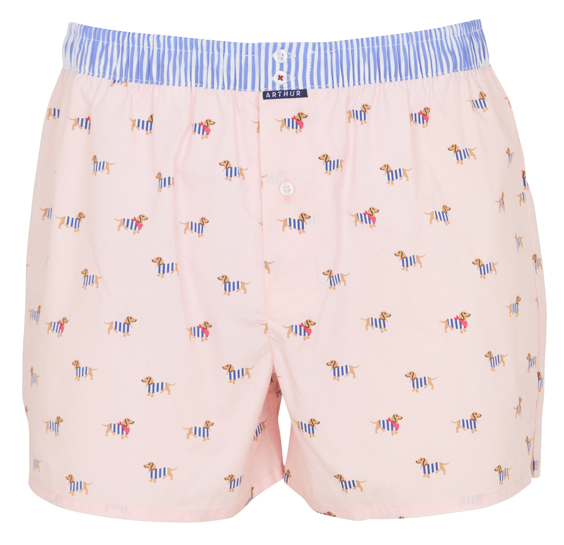 Baumwoll-Boxershorts ARTHUR Rosa