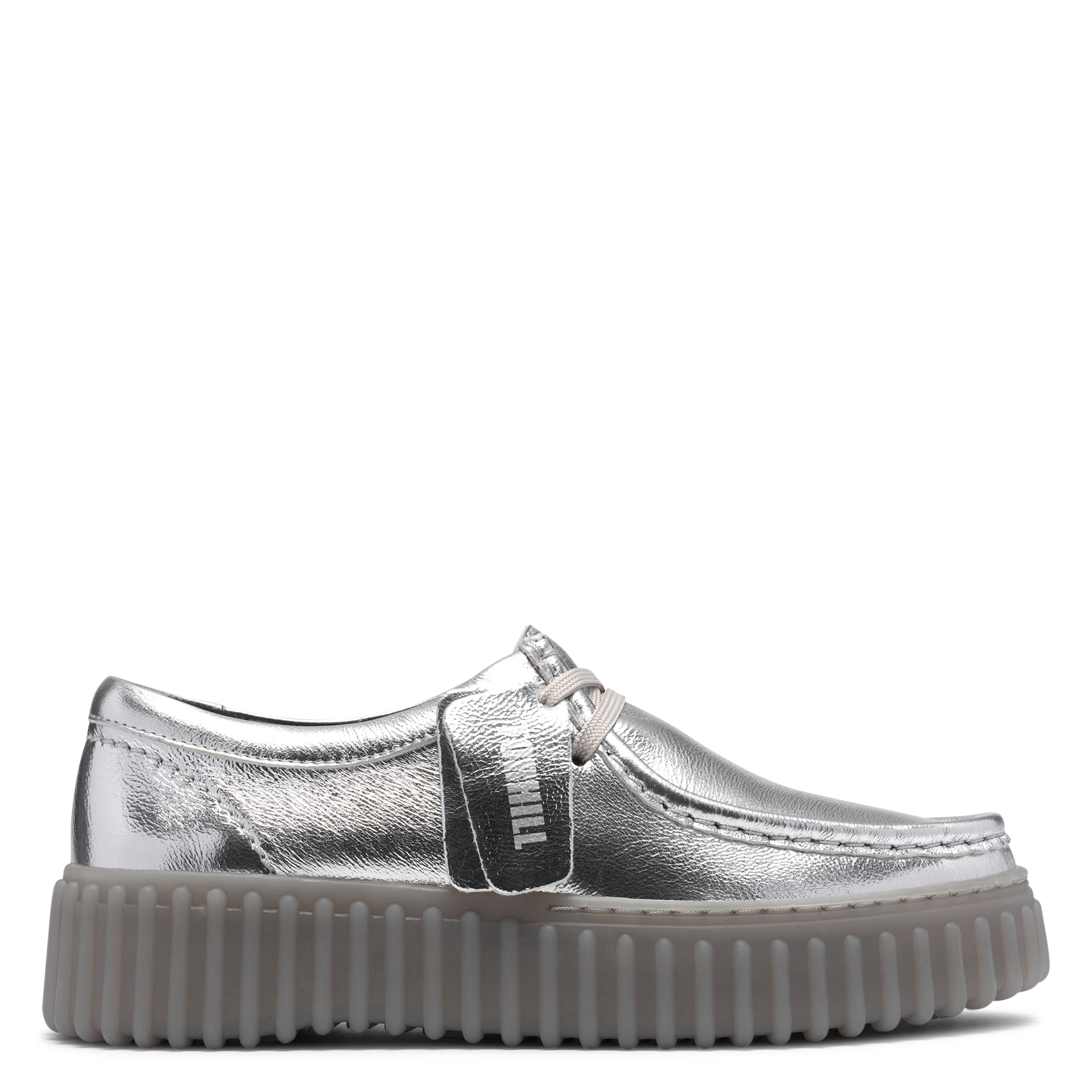 Metallic-Lederstiefel CLARKS Silber