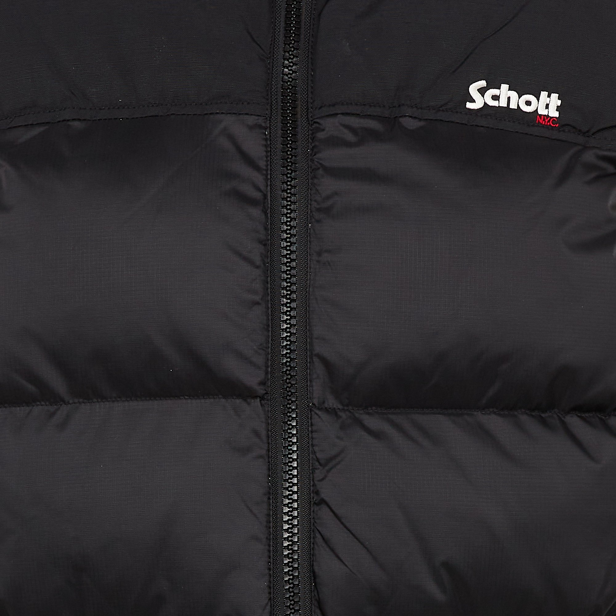 Padded zip-up vest SCHOTT Black