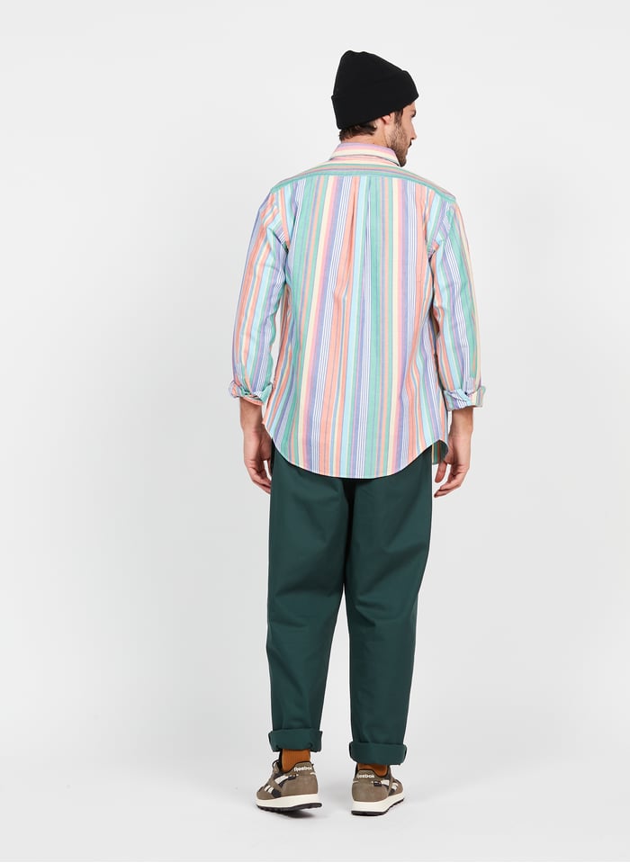 Camisa Regular Fit De Algodón A Rayas Con Cuello Americano Z226sc31 Polo Ralph Lauren - Hombre | Place des Tendances Camisa Regular Fit De Algodón A Rayas Con Cuello Americano Z226sc31 Polo Ralph Lauren - Hombre | Place des Tendances