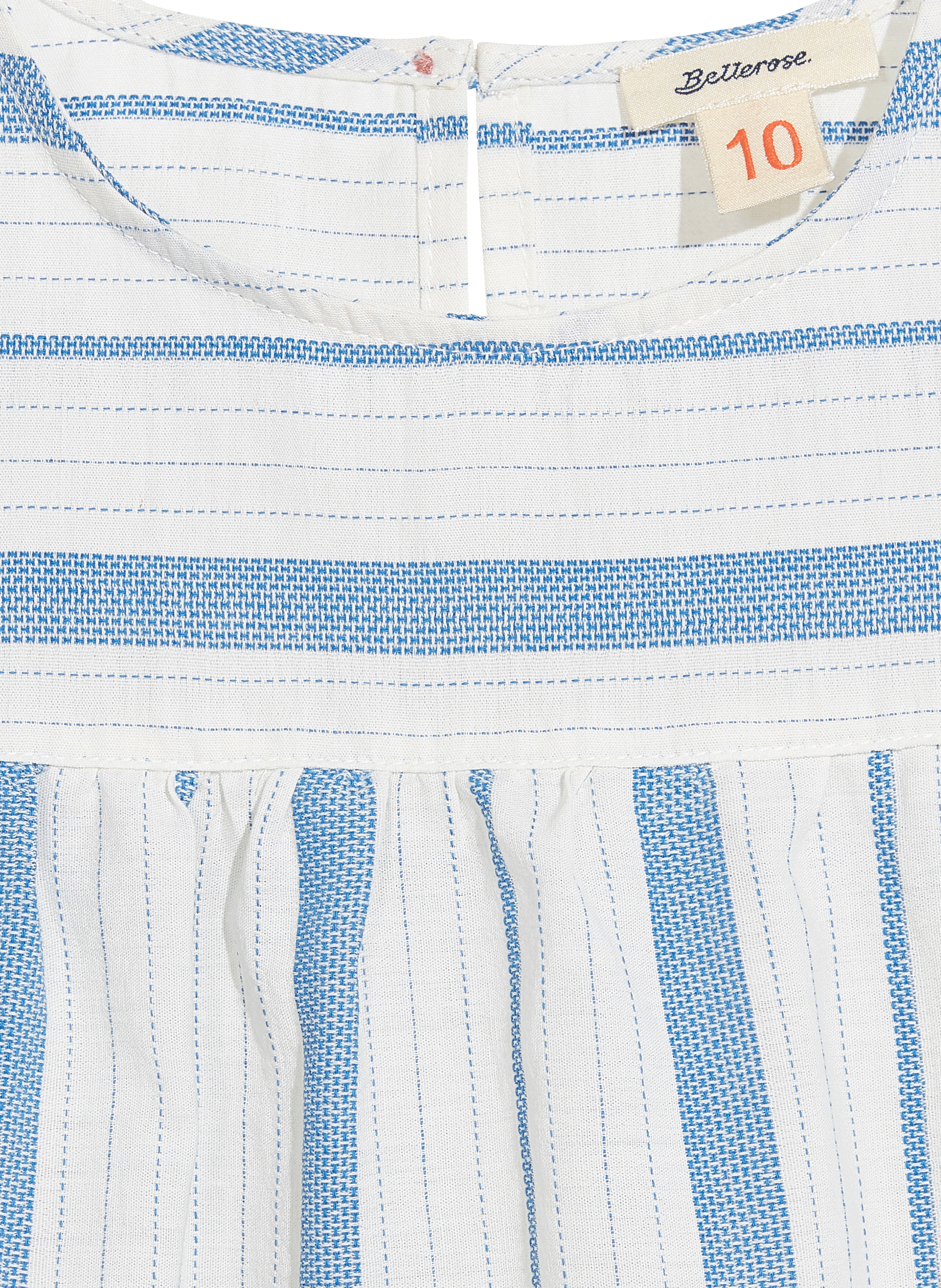 Round-neck cotton blouse BELLEROSE Blue