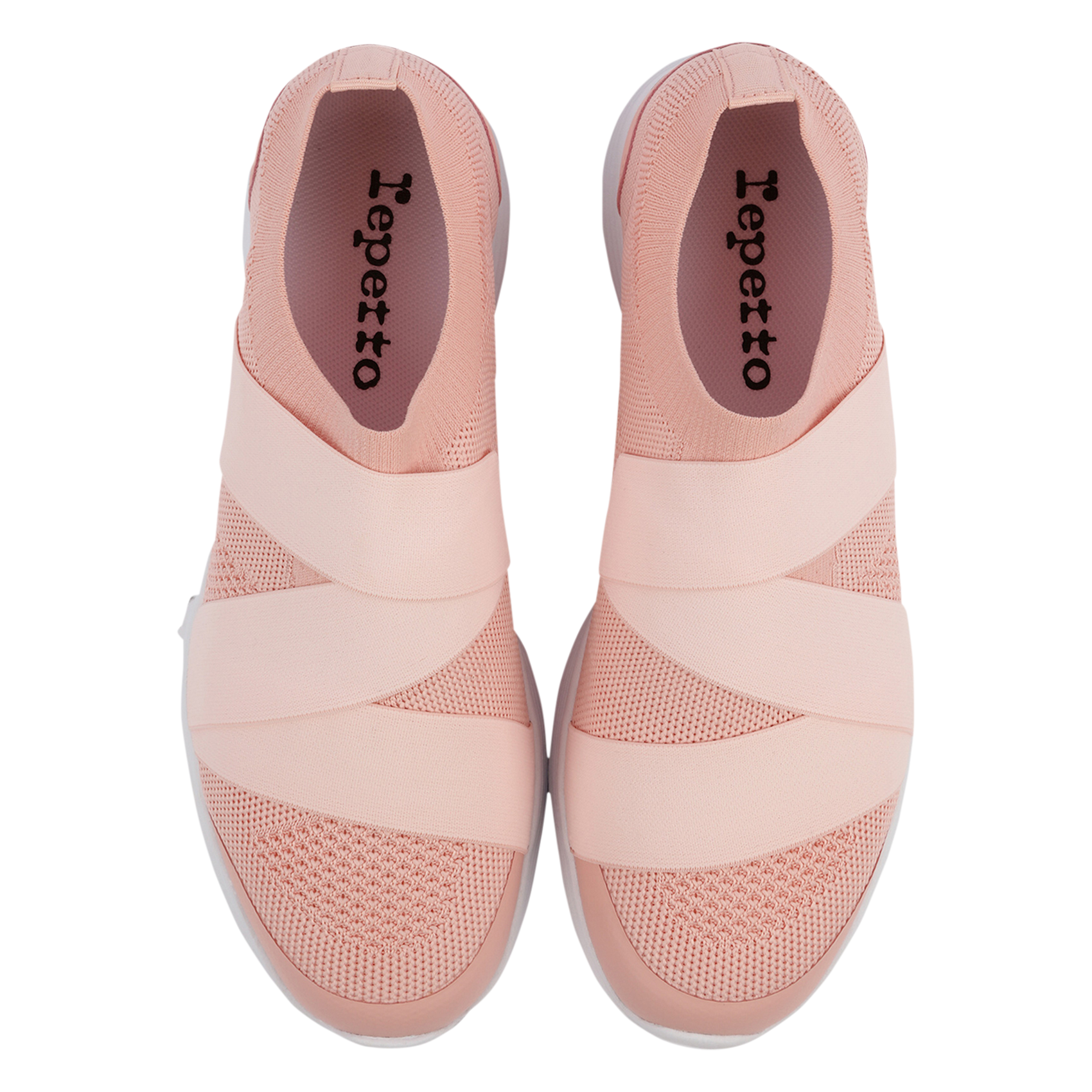 Stretch knit ribbon sneakers REPETTO Pink