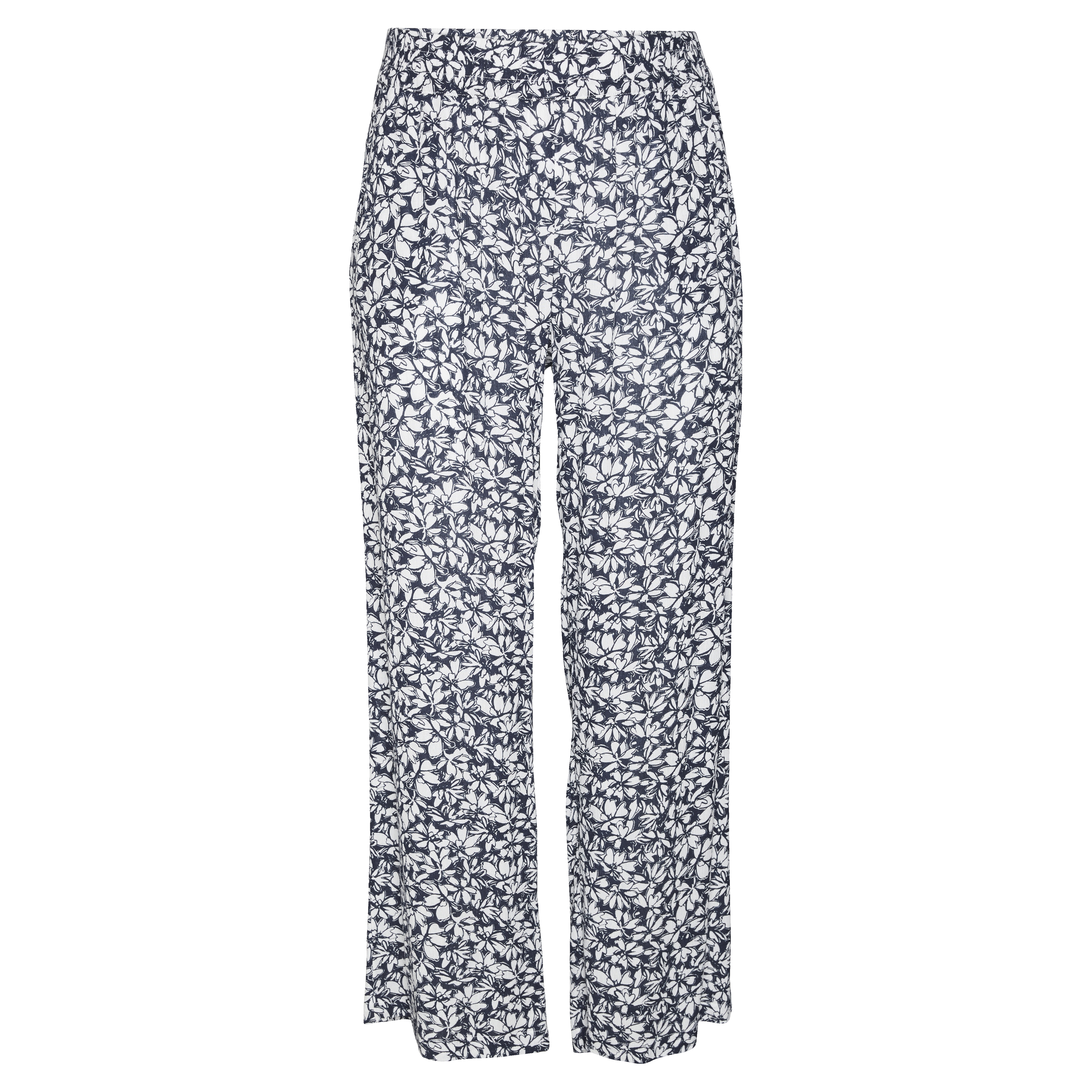 Jupe droite longue imprimée  Bleu