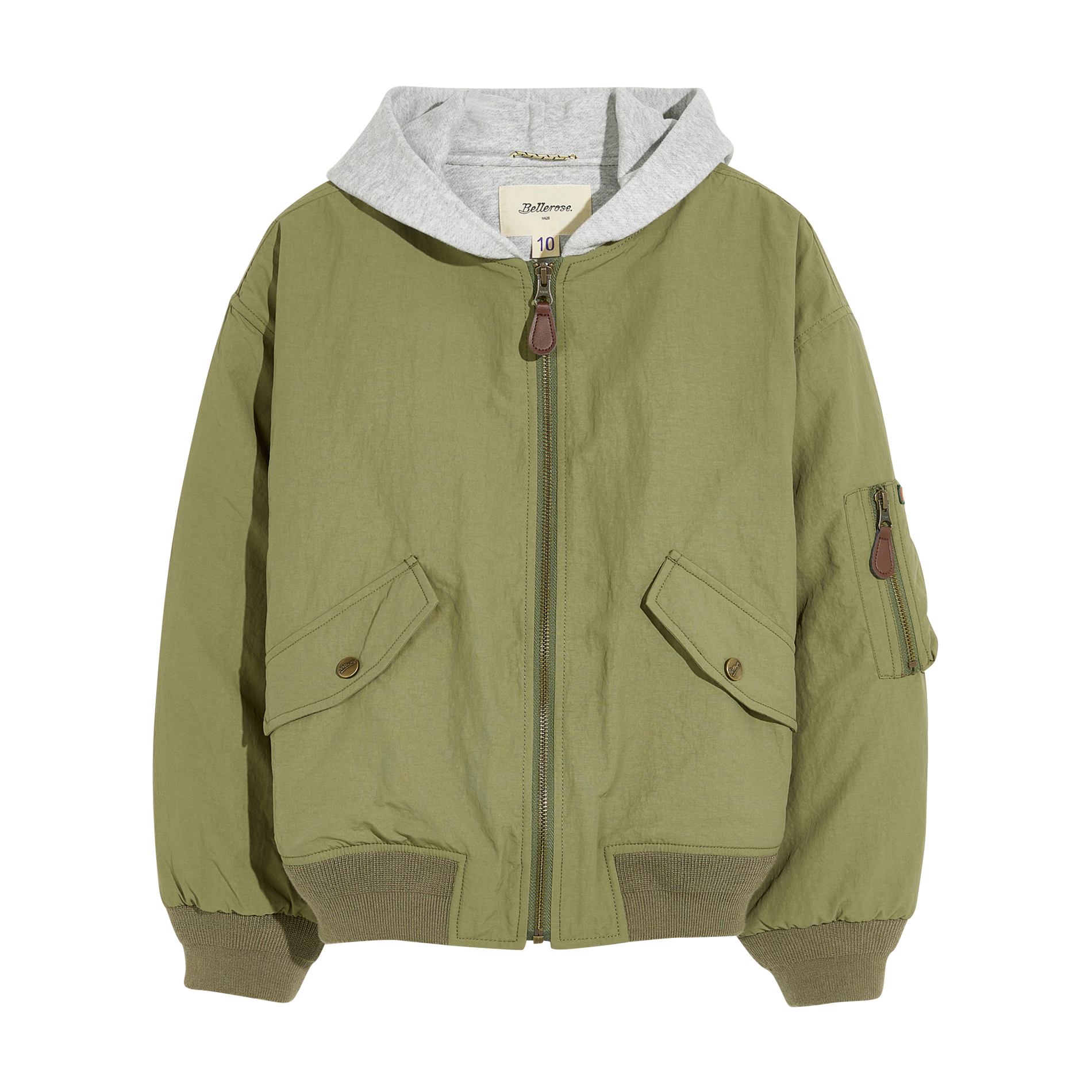 Hooded jacket BELLEROSE Khaki