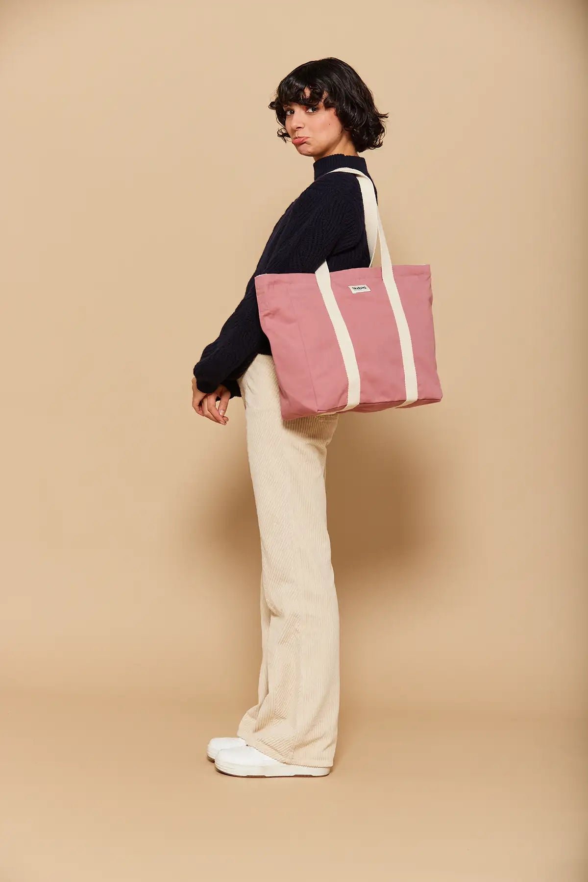 Cotton tote bag HINDBAG Pink