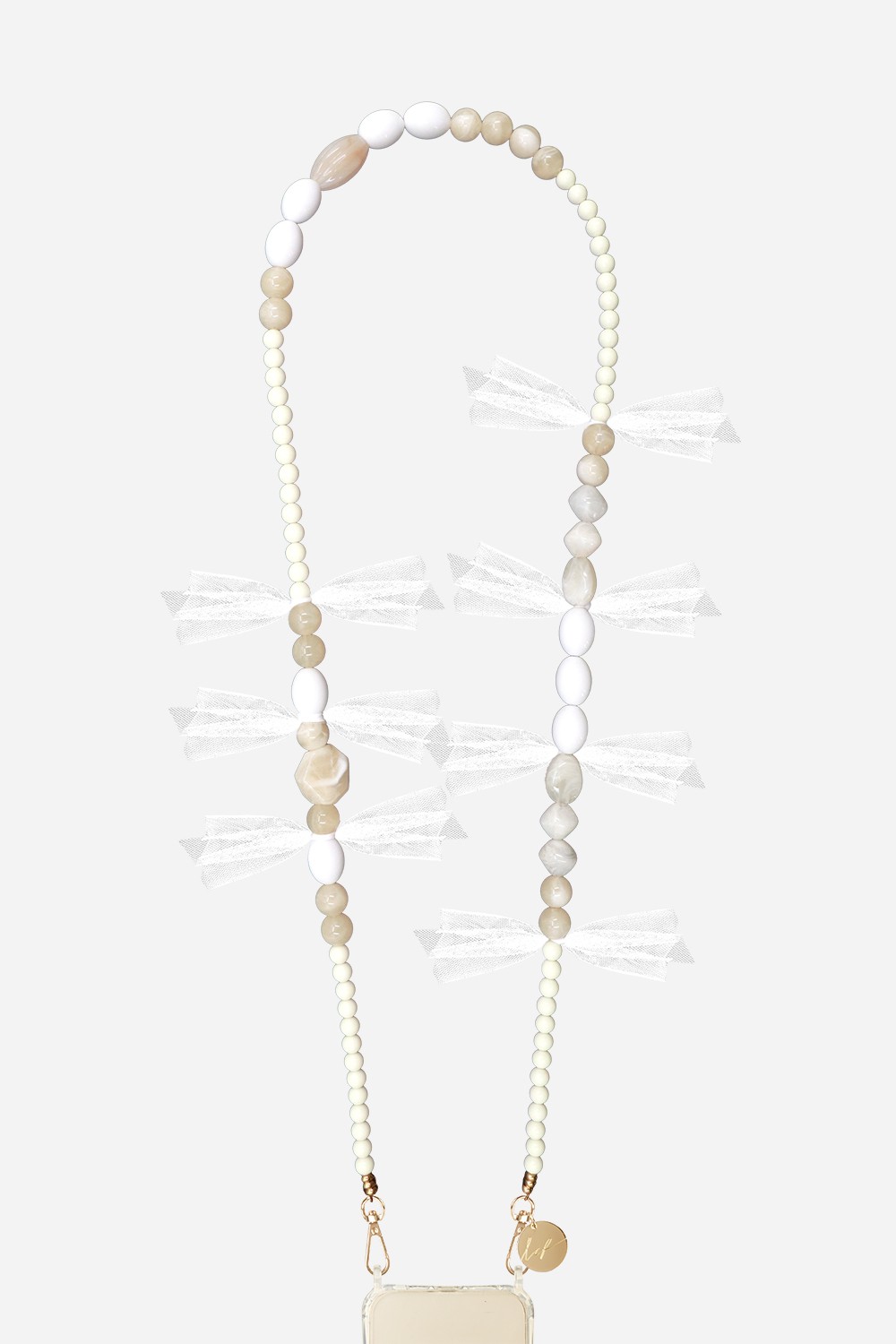 Resin phone chain LA COQUE FRANCAISE White