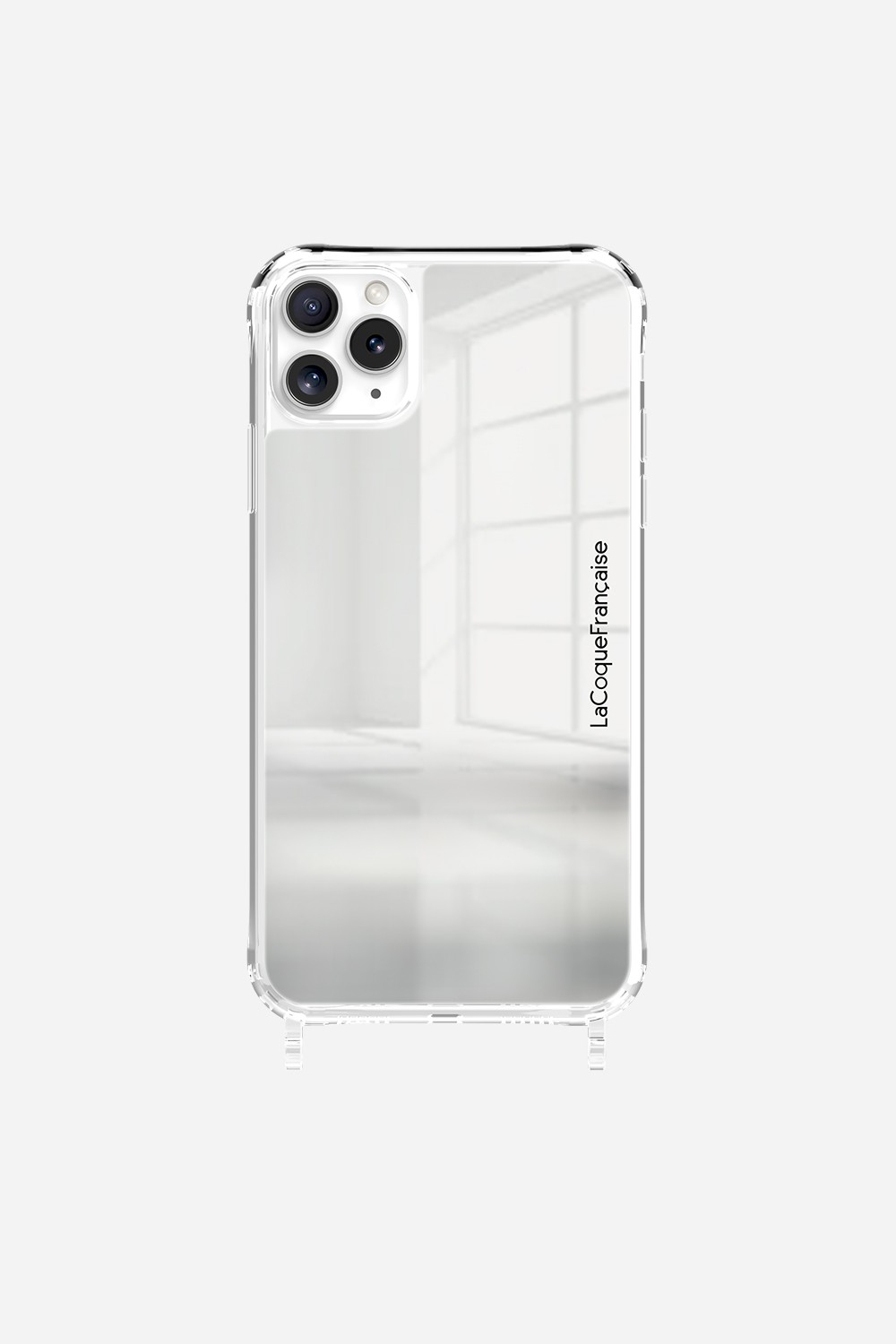 Mirror phone case with rings for iPhone 11 Pro Max LA COQUE FRANCAISE Silver