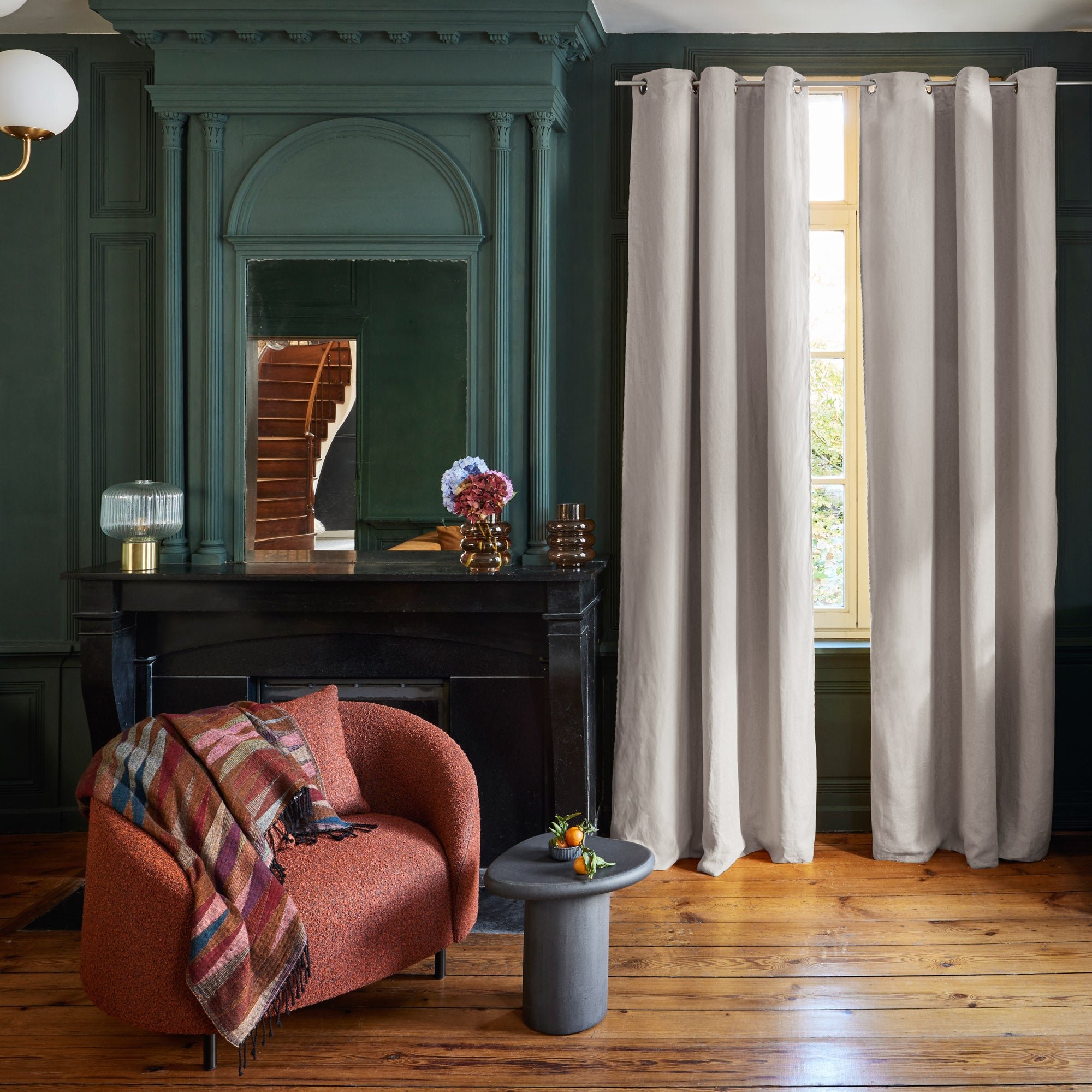 Lined black-out curtain with eyelets MADURA