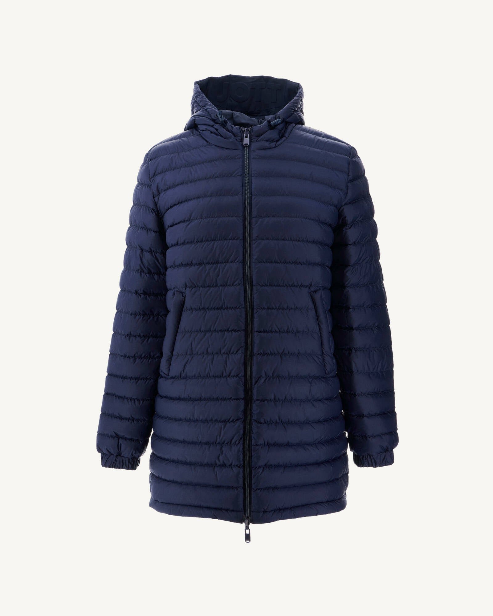 Reversible long roma puffer coat Blue