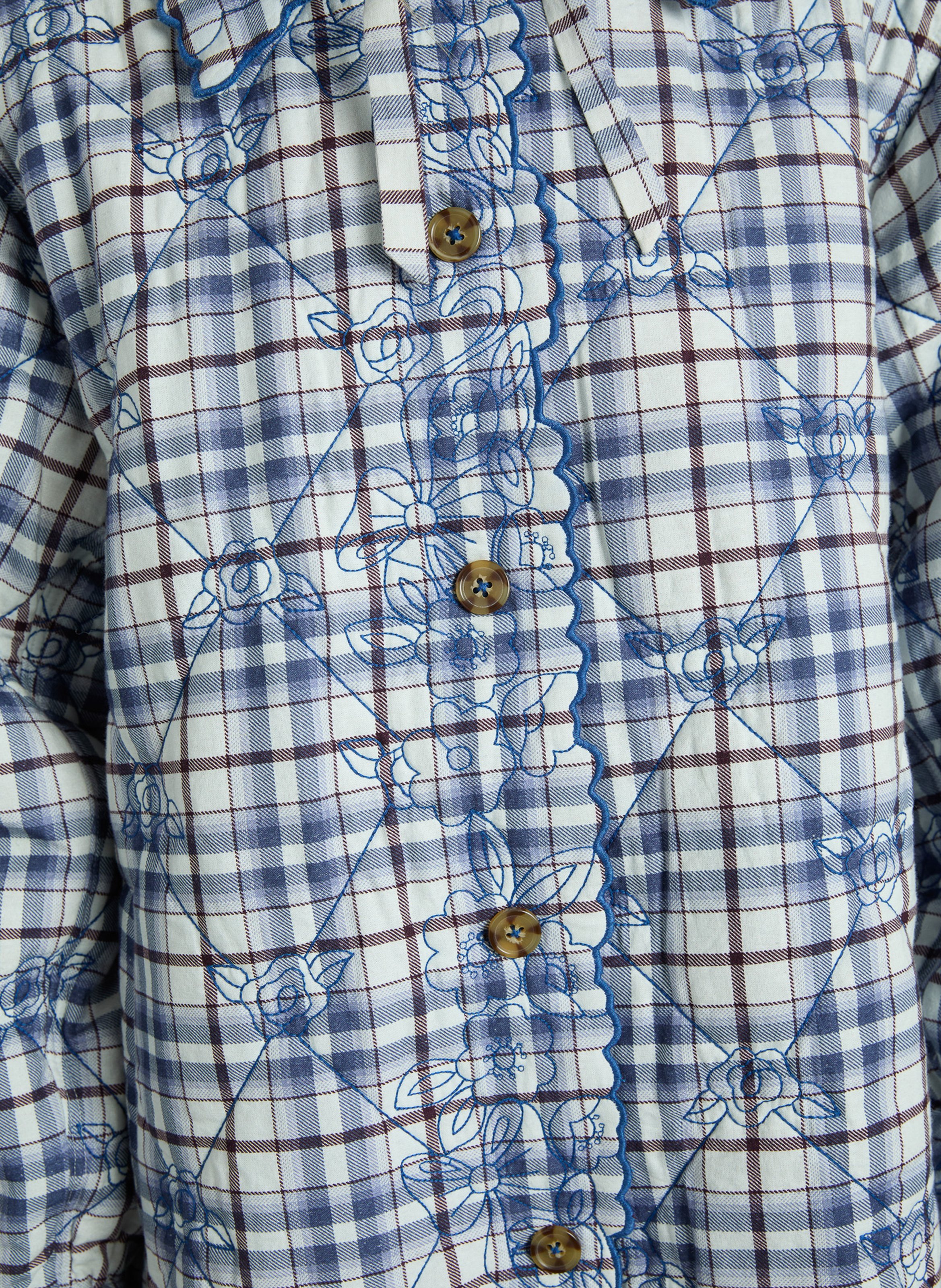 Manteau évasé à motifs  Bleu