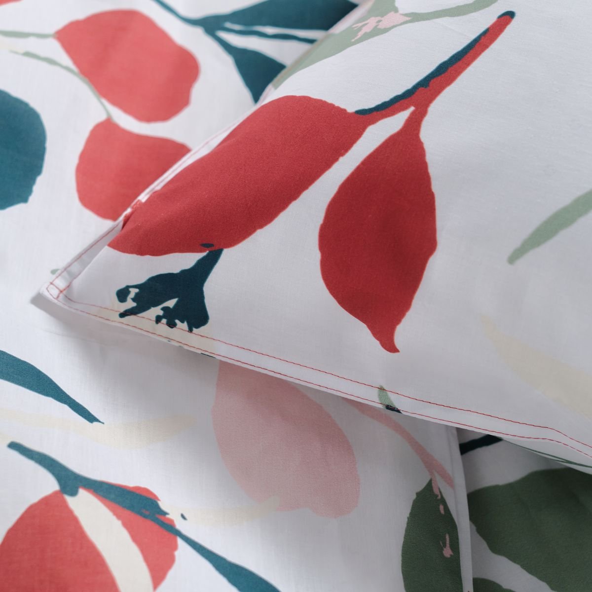 Printed cotton bed set TODAY LINGE DE MAISON White