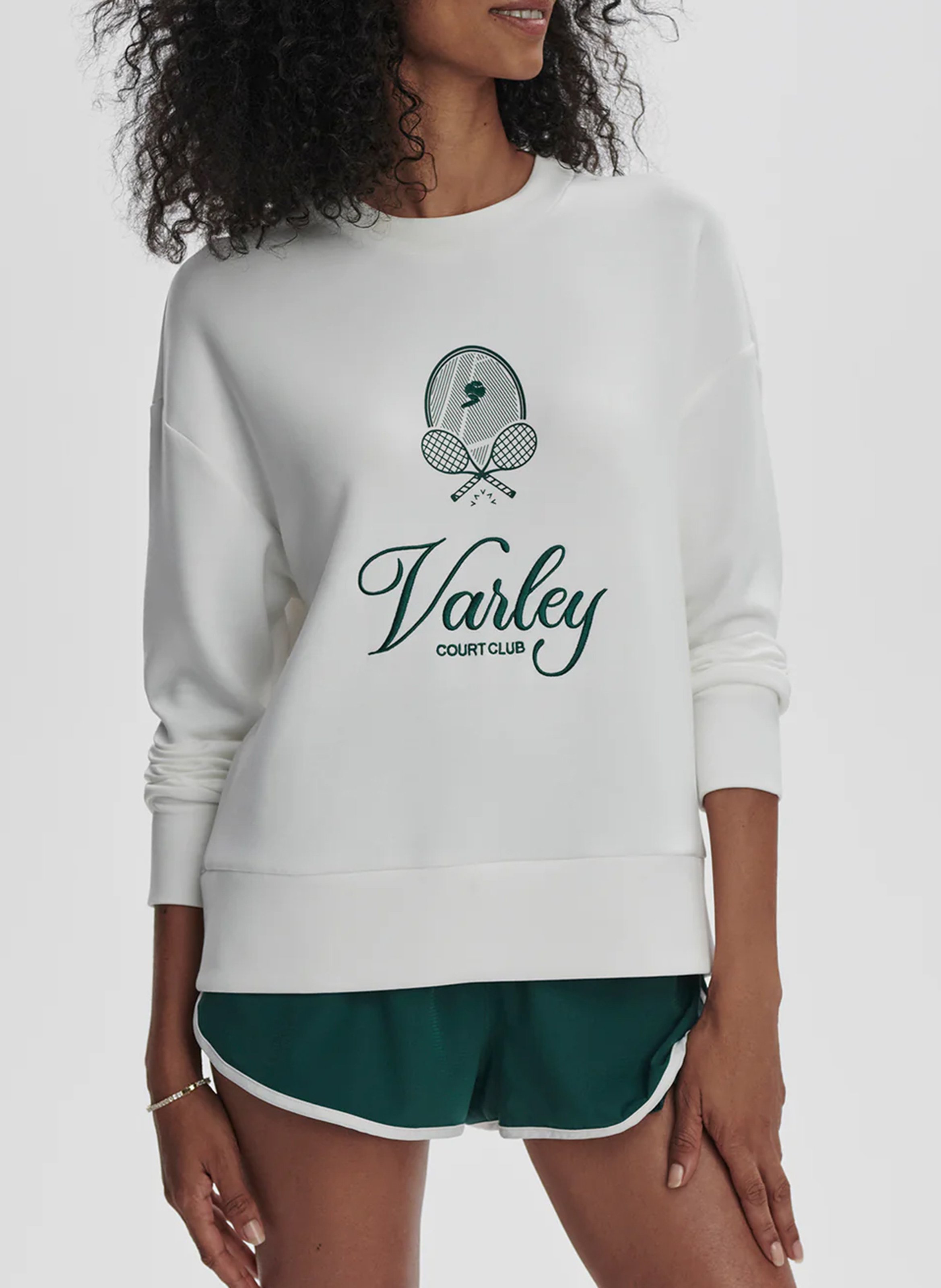 Baumwoll-Sweater mit Rundhalsausschnitt VARLEY