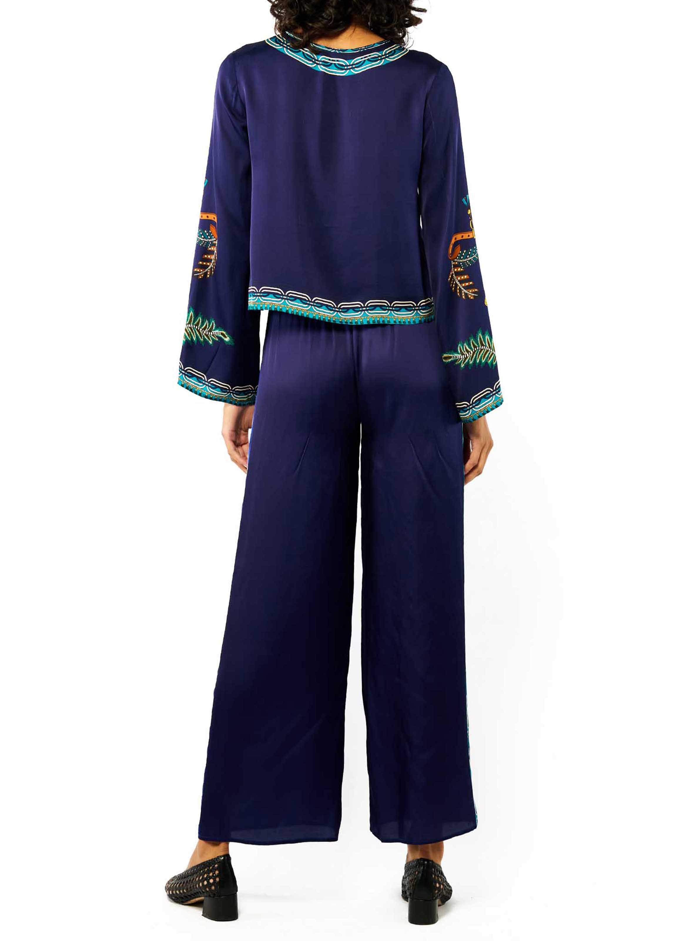 Wide trousers WILD Blue