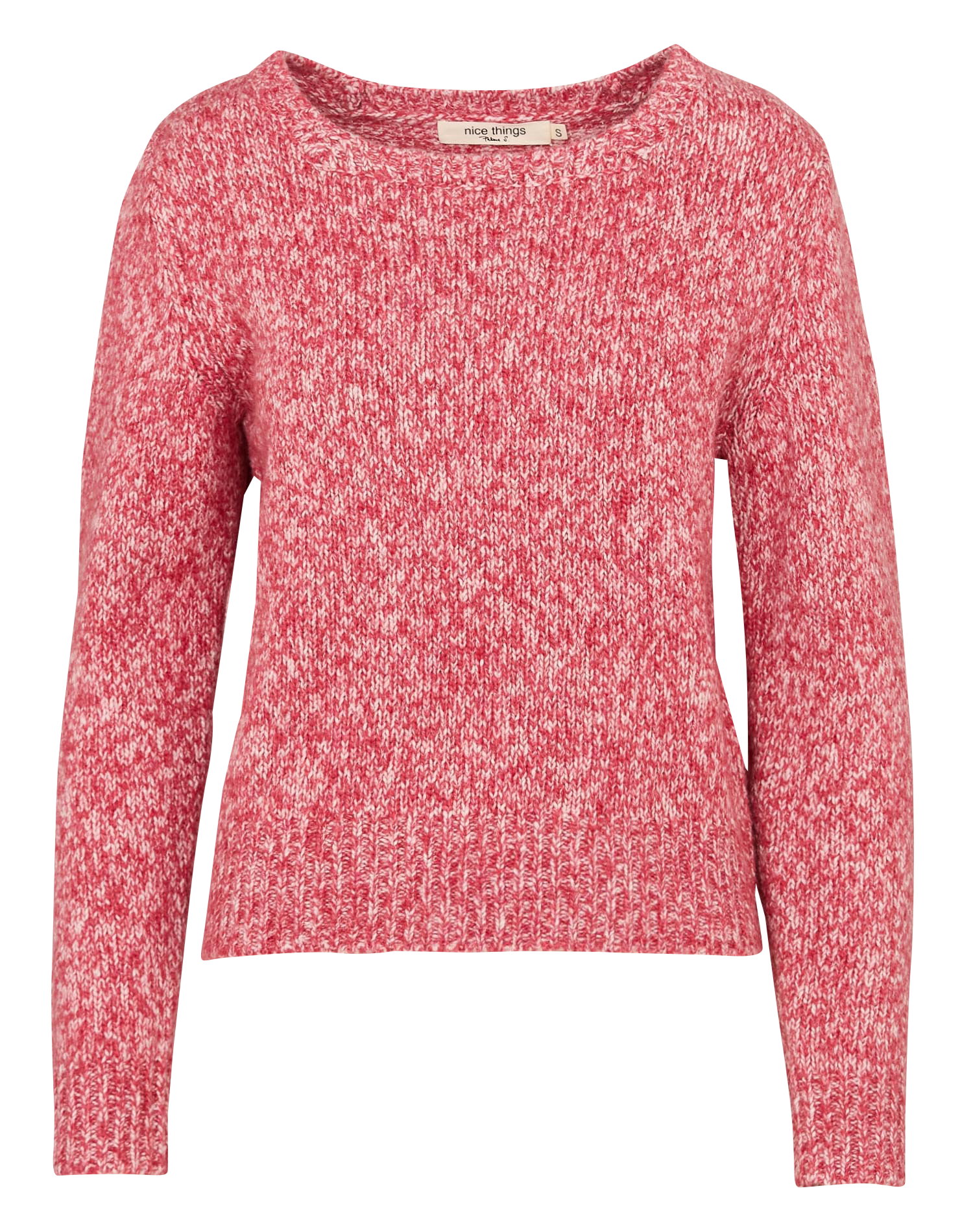 Pull droit en maille tricotée NICE THINGS Rouge