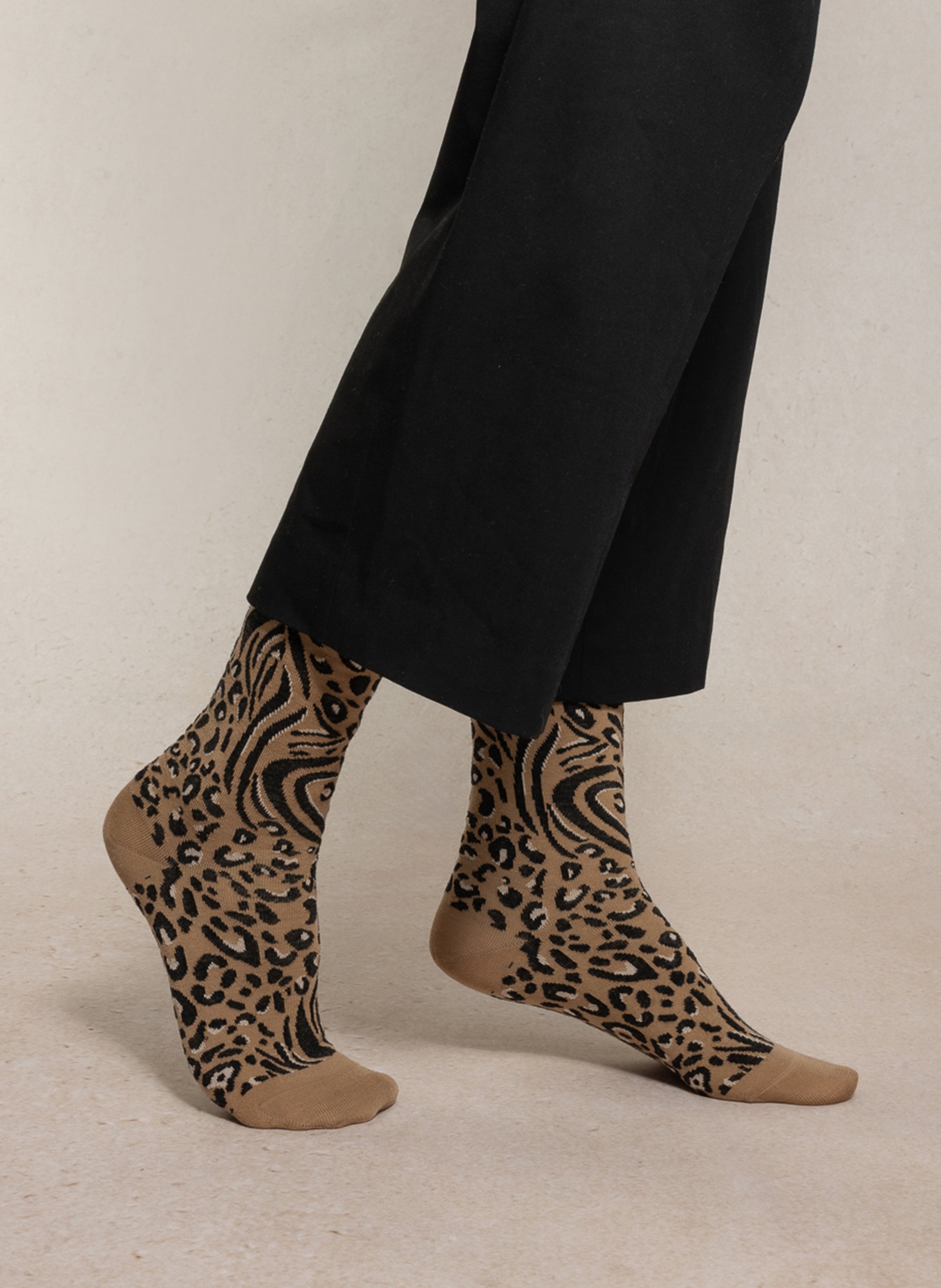 Wool-blend socks BLEUFORET Beige