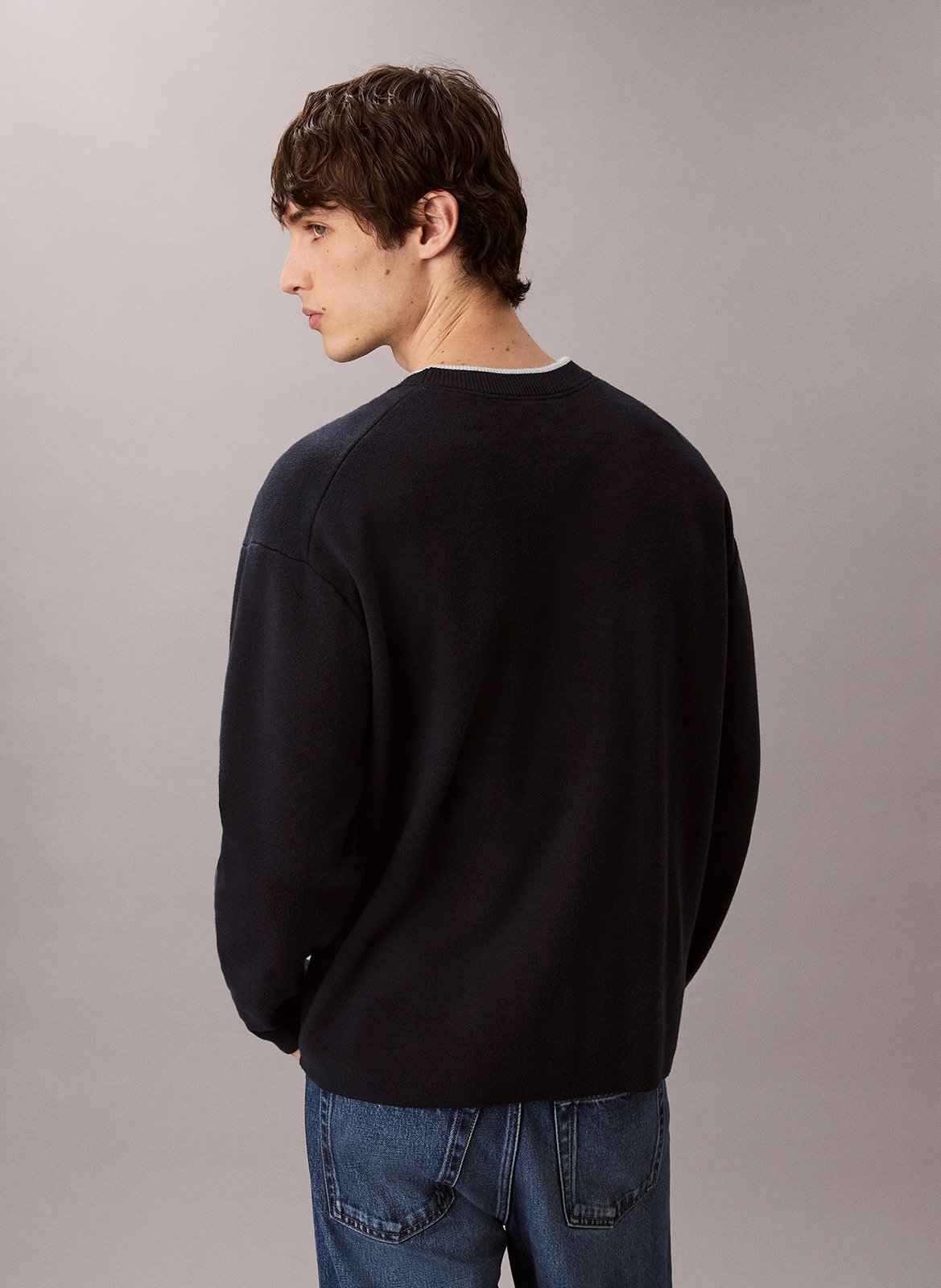 Pull col rond  CALVIN KLEIN Bleu