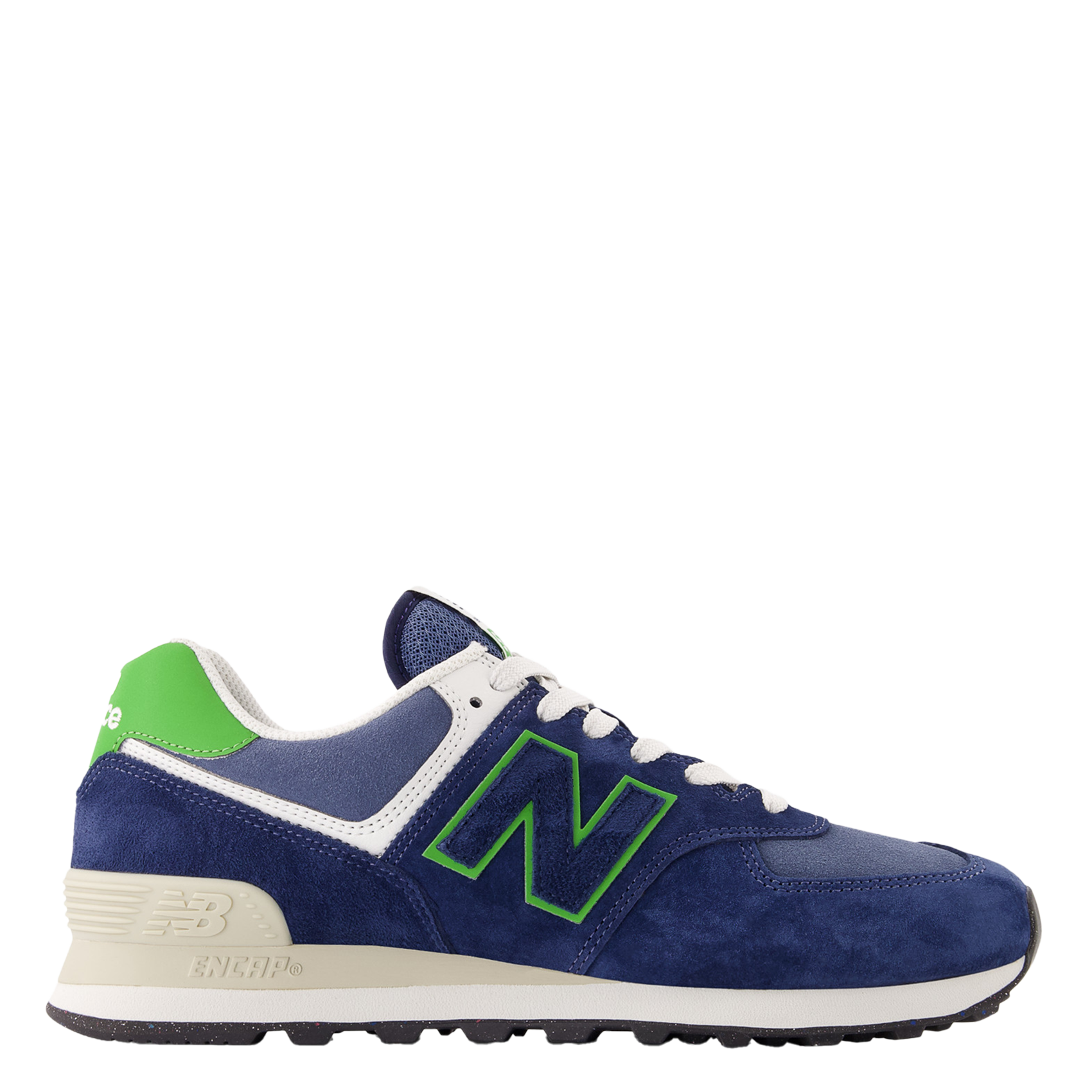 Low-top leather mix sneakers NEW BALANCE Blue