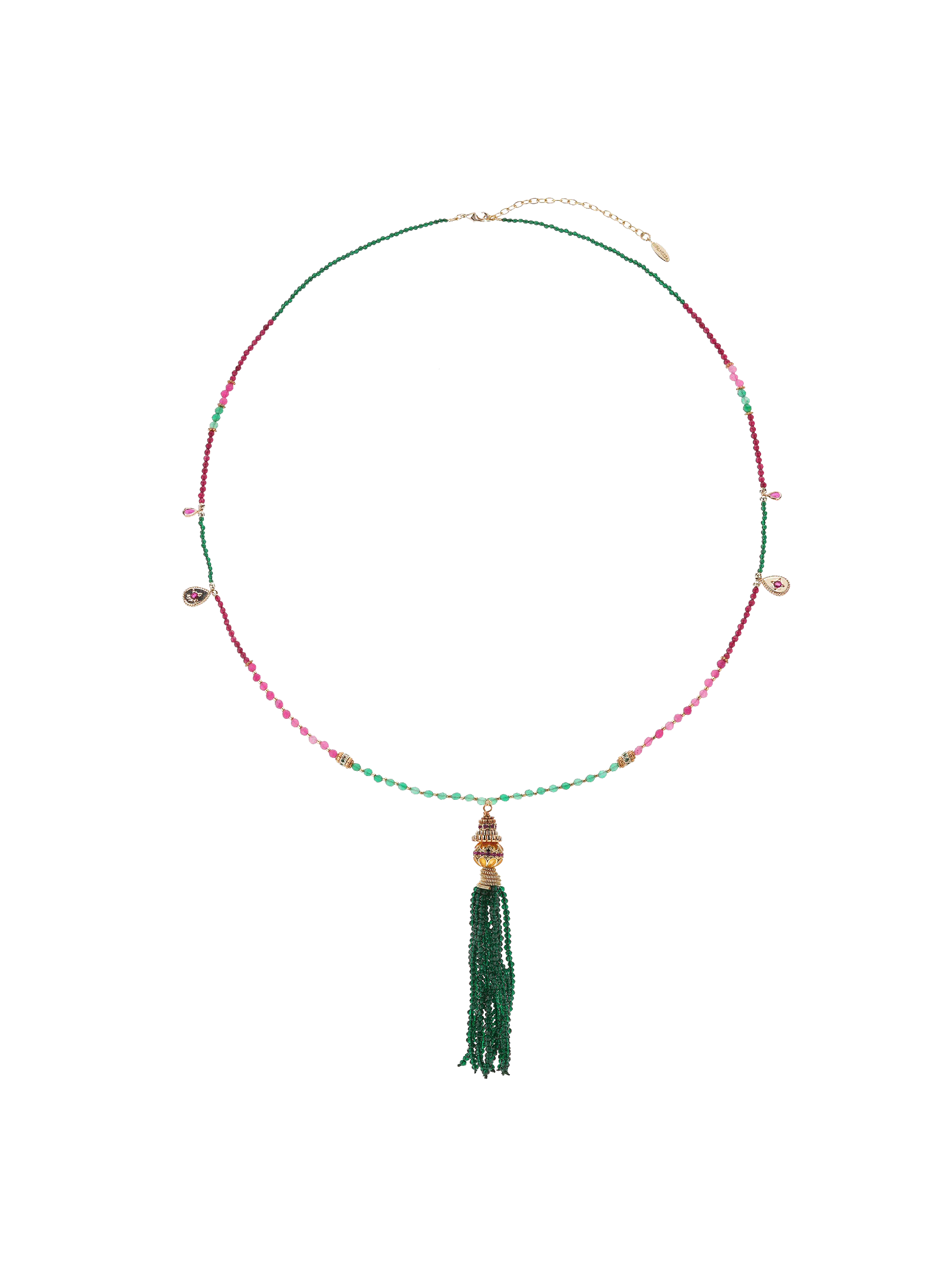 Pearl necklace with pearl cascade pendant HIPANEMA Pink