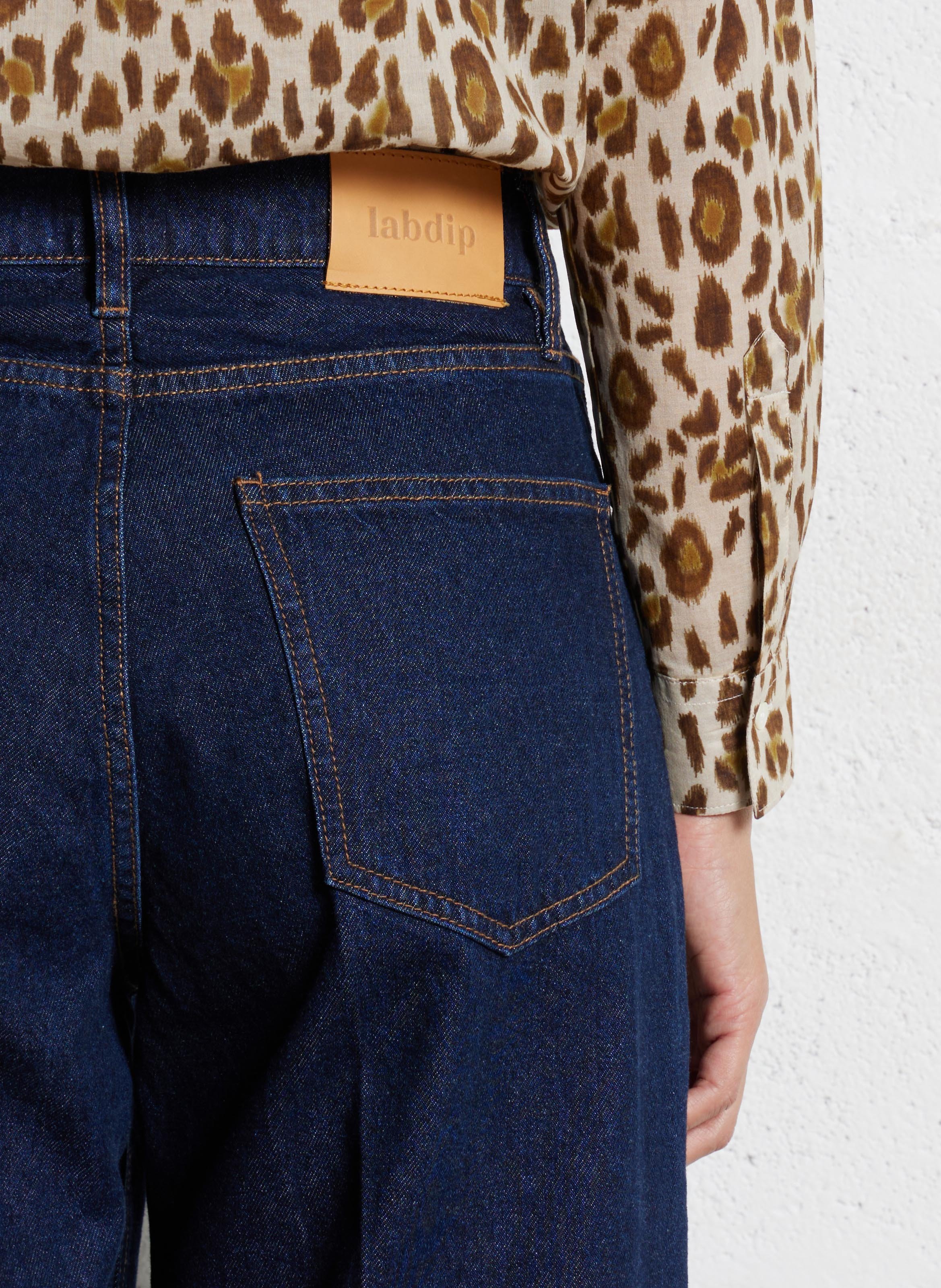 Grote katoenen jeans LAB DIP Blauw