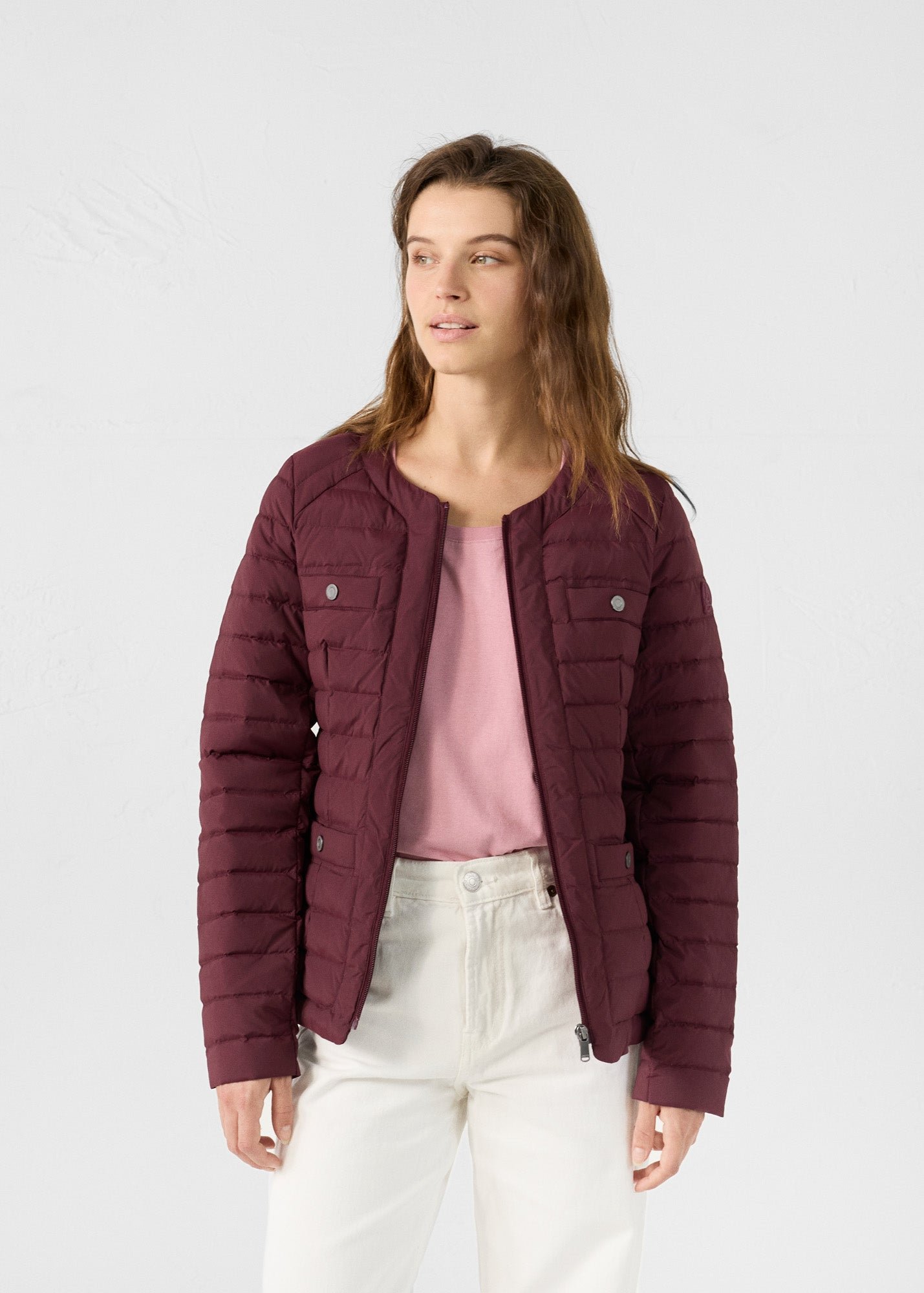 Ingrid tailored puffer jacket JOTT Pink