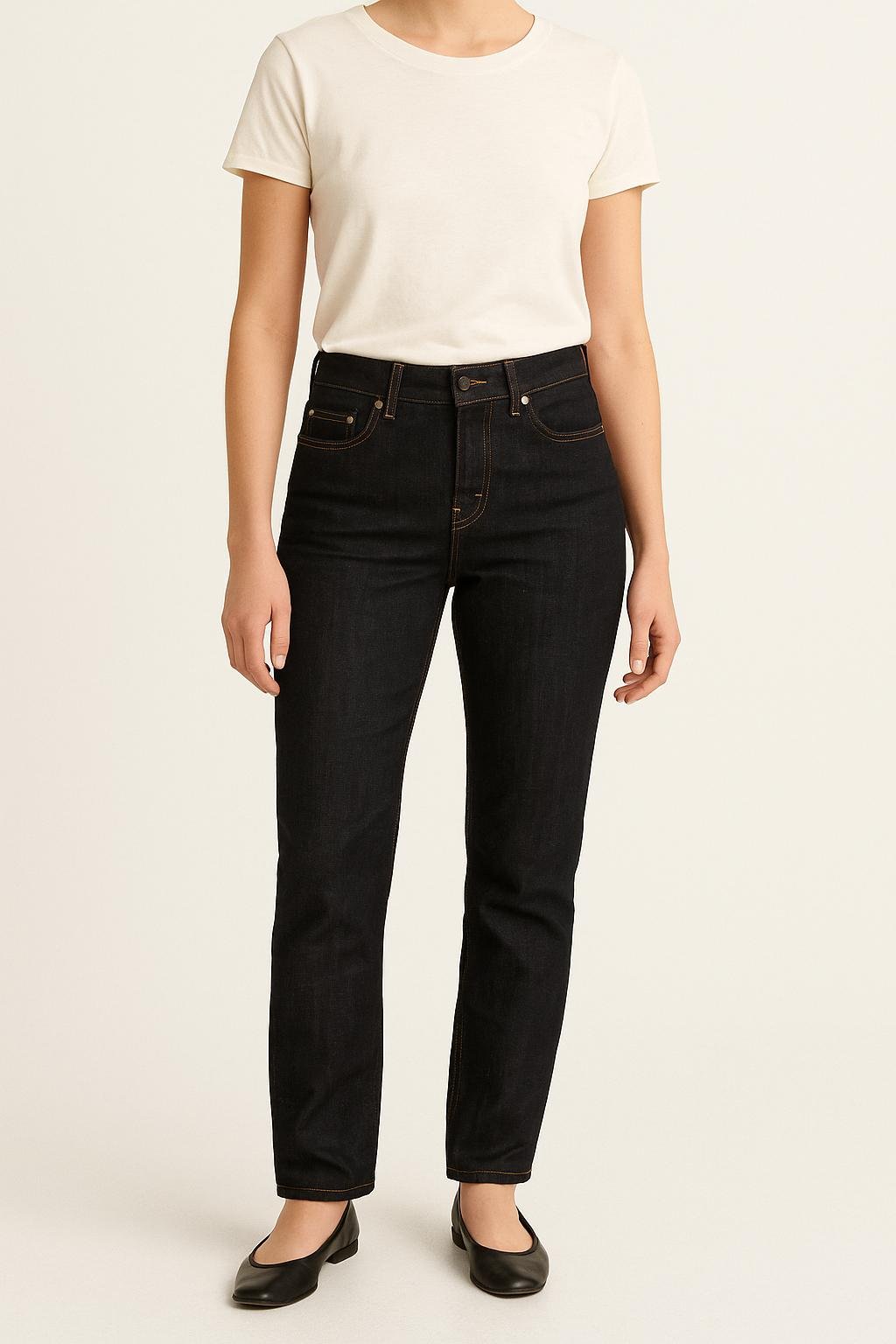 Cropped slim jeans with studs FILIPPA K - Seconde Main Blue