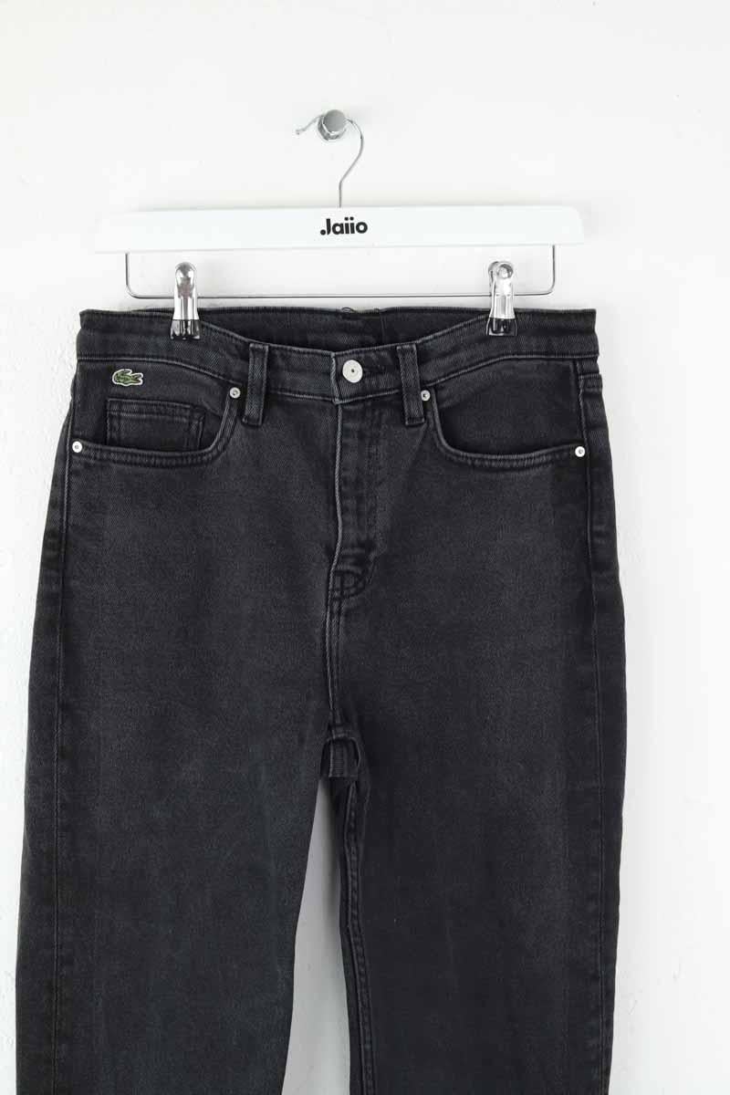 Cotton skinny jeans LACOSTE - SECONDE MAIN Black