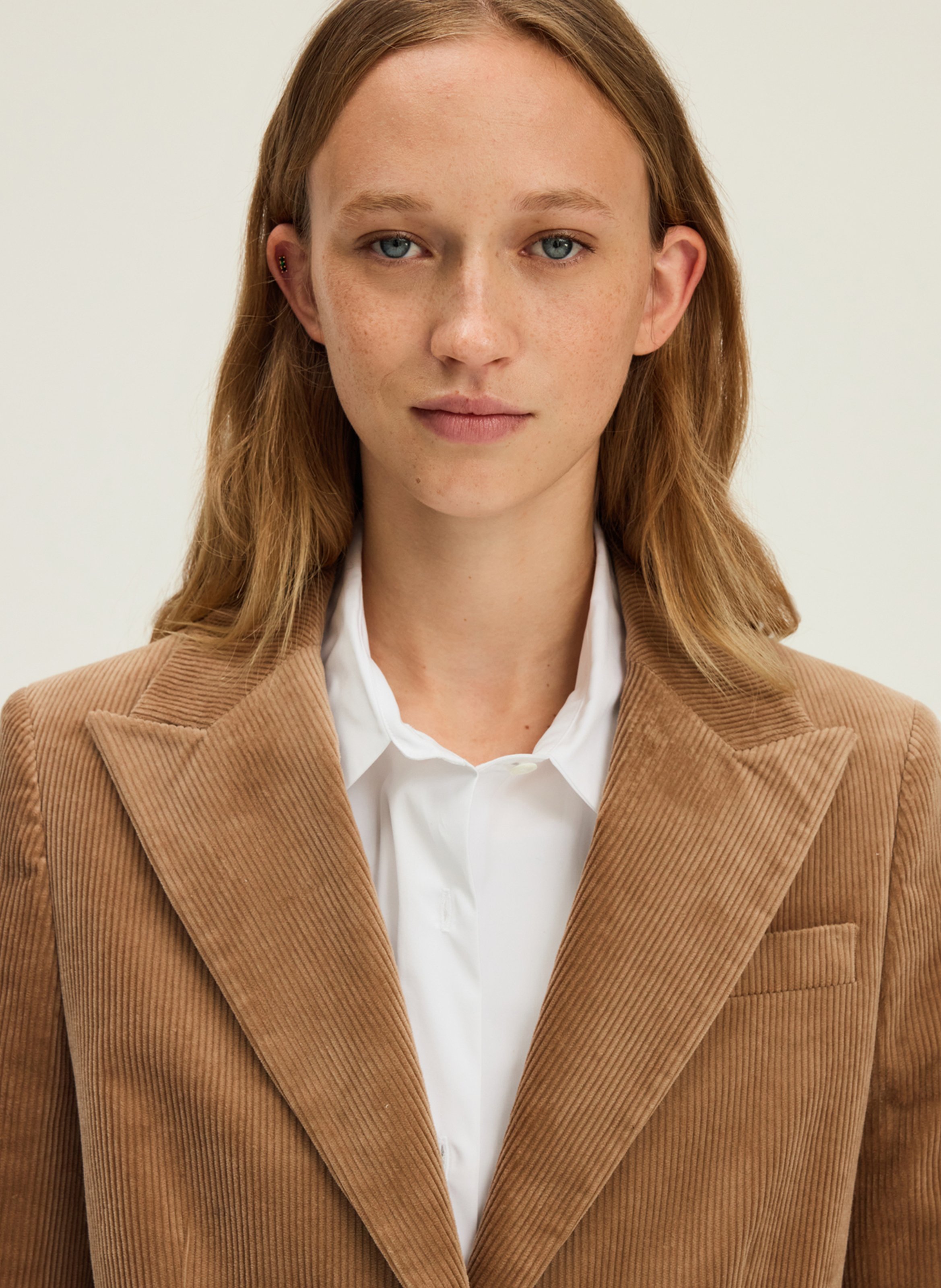 Corduroy suit jacket PABLO Brown