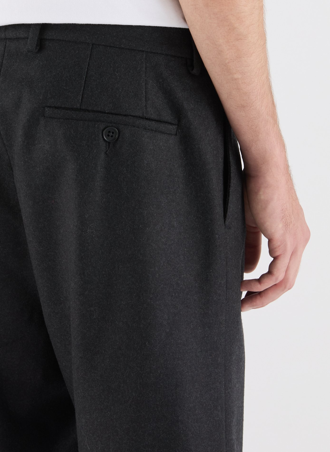 Straight wool Bermuda shorts SAISON 1865 Grey