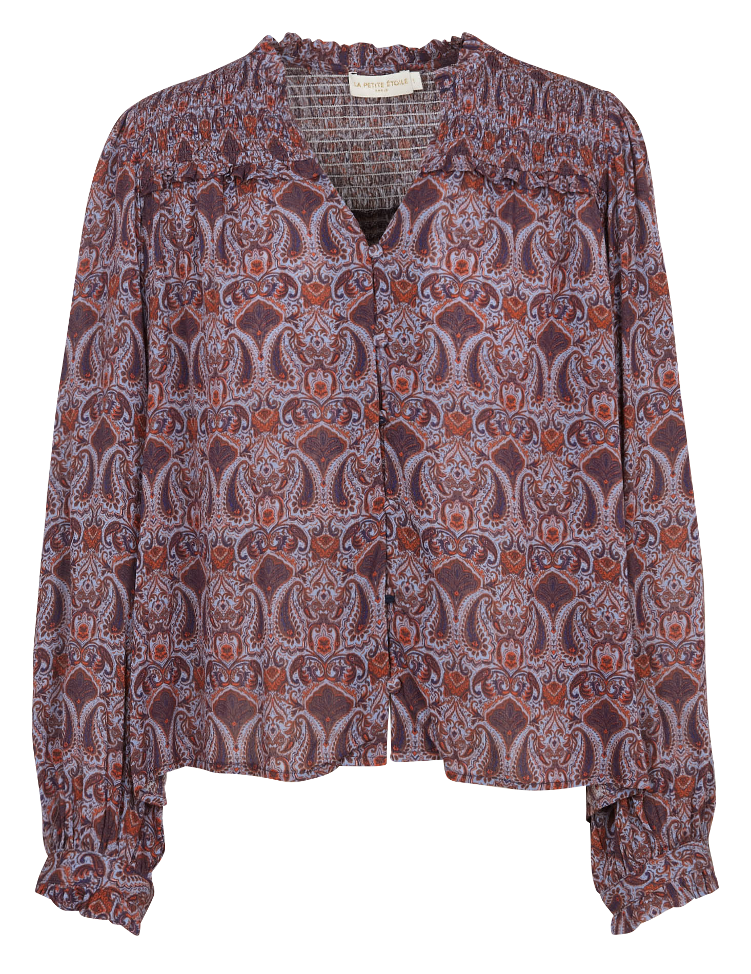 Printed blouse with collar LA PETITE ETOILE Multicolored