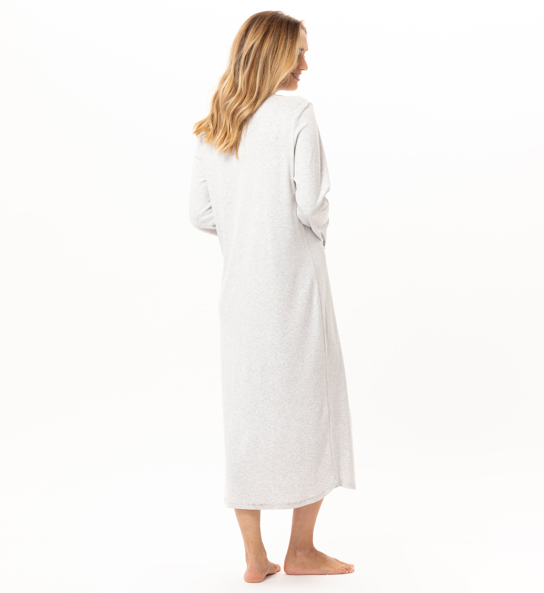 Long cotton nightshirt LE CHAT Grey
