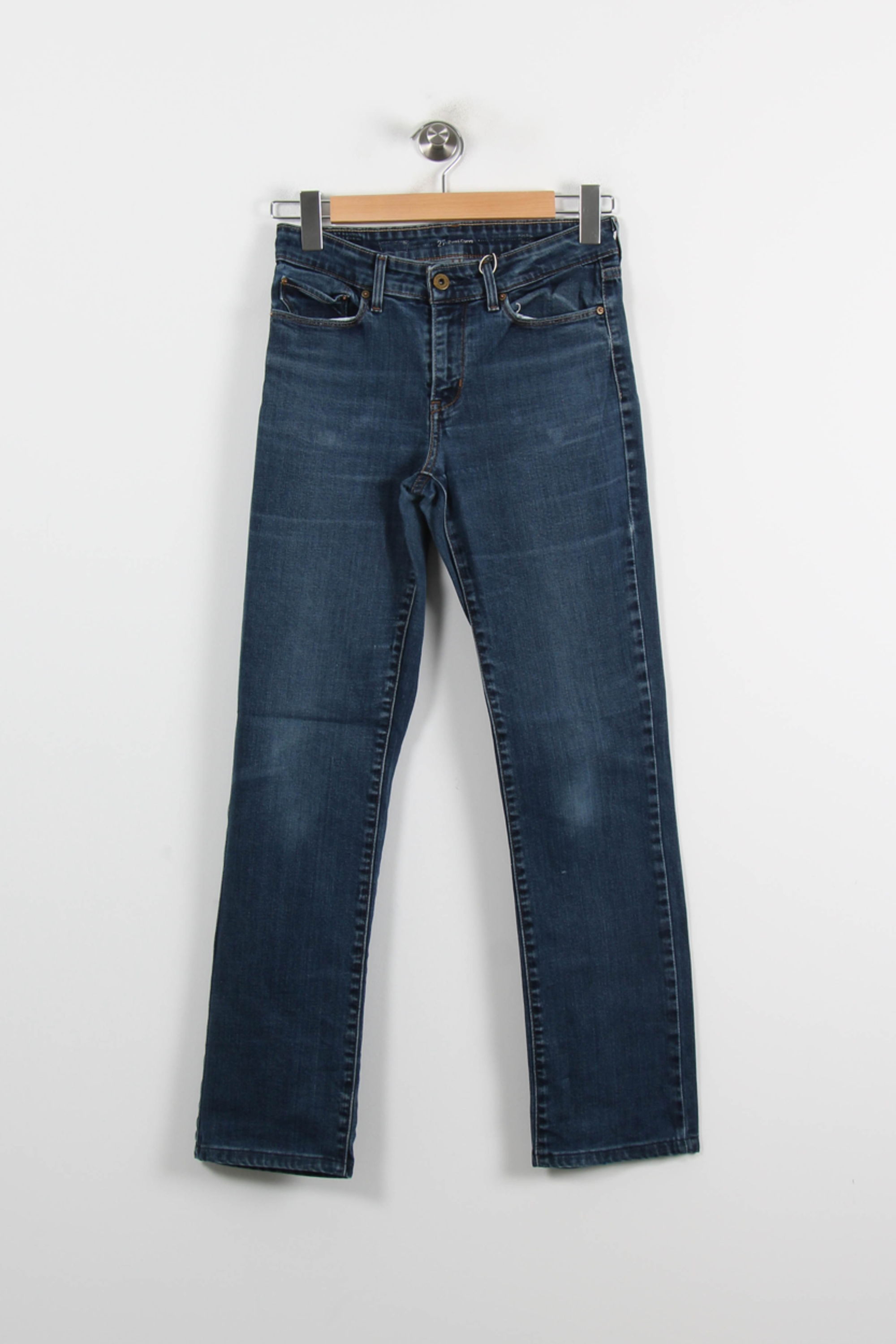 Cropped slim jeans with studs LEVI'S - Seconde main Blue