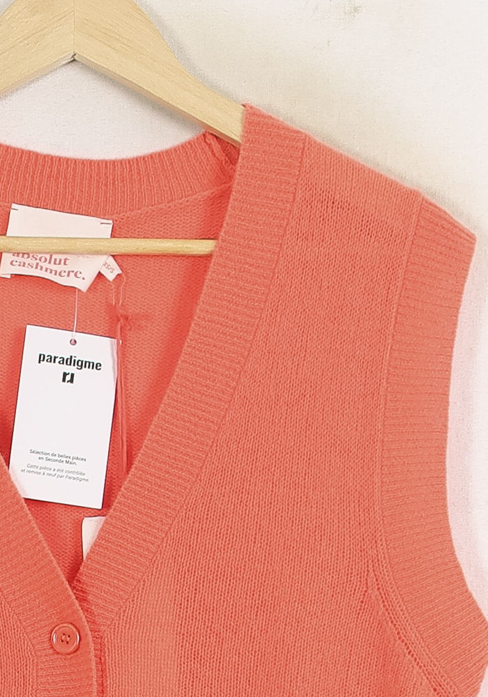 Cardigan ABSOLUT CASHMERE - Seconde main Orange