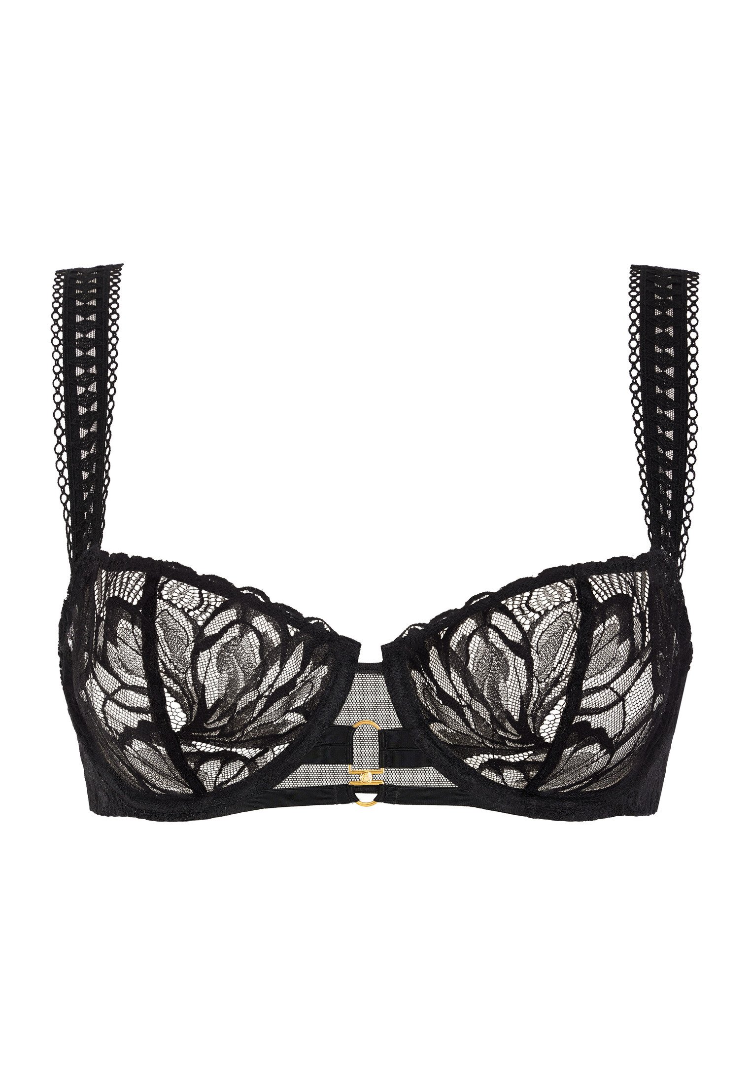 Underwired demi-cup bra AUBADE Black