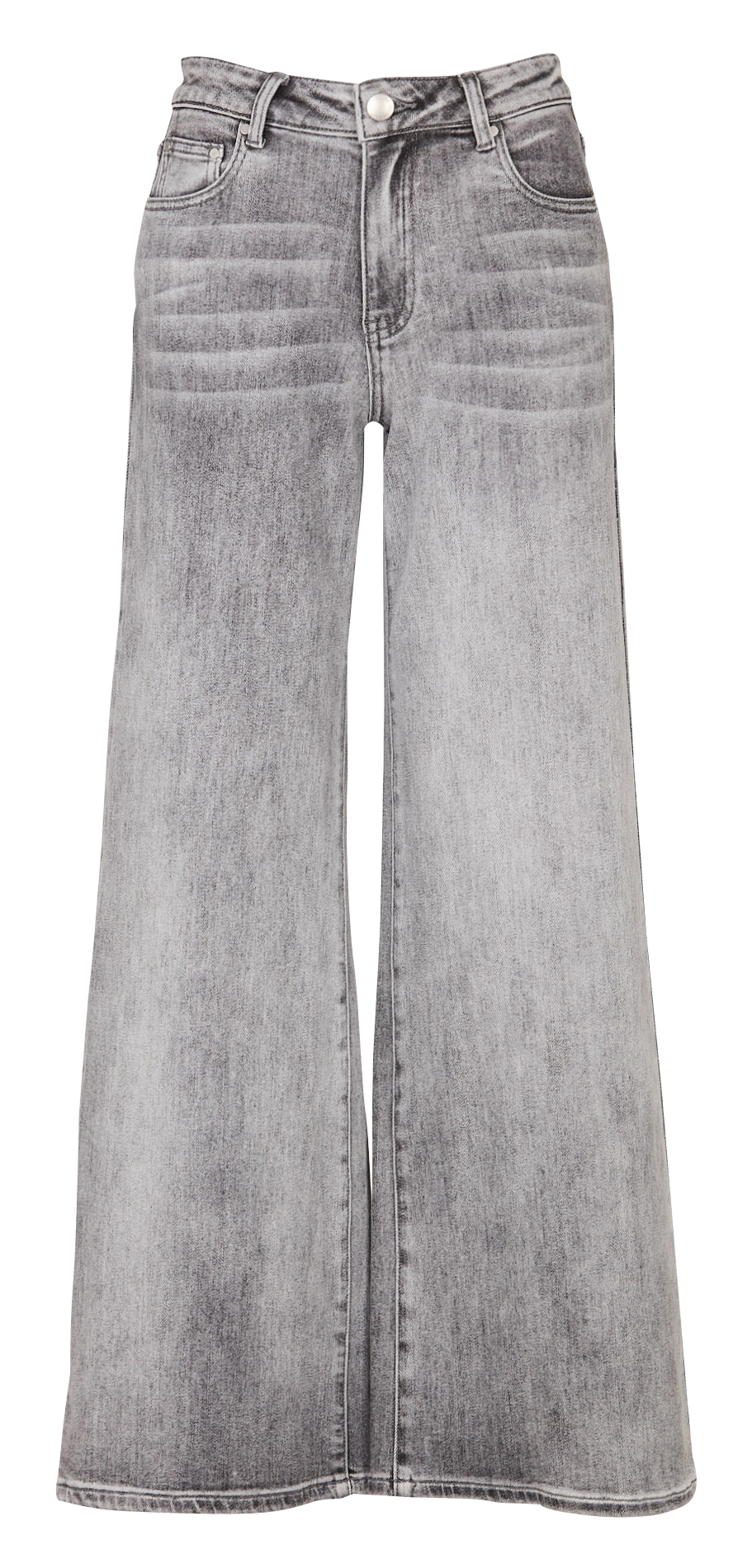 Weite Jeans aus Baumwoll-Mix Schwarz