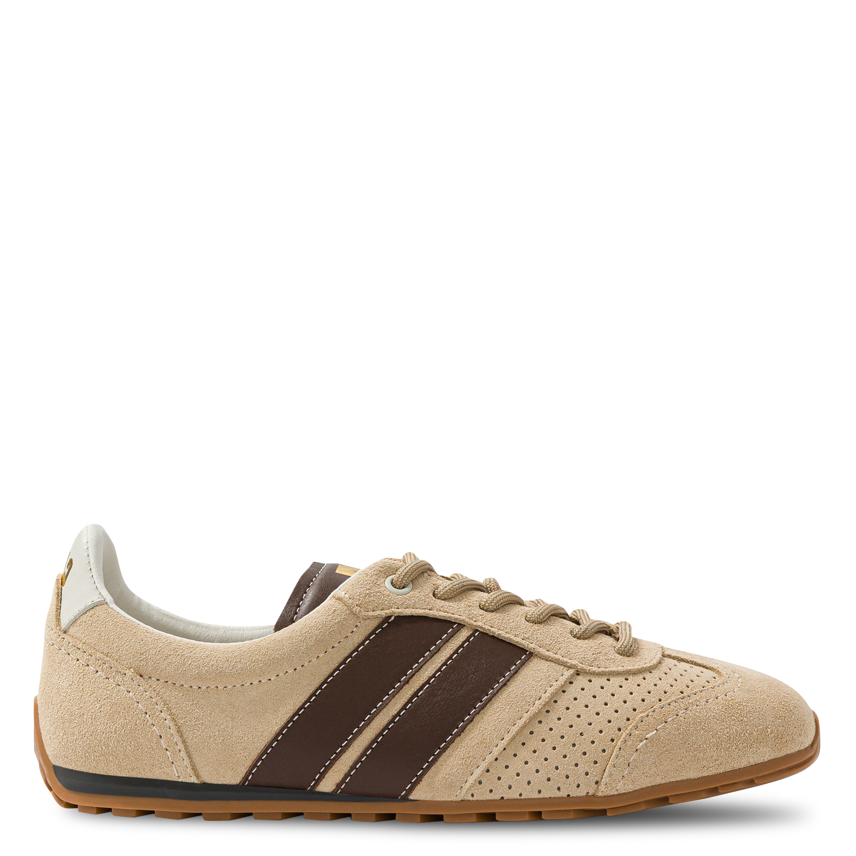 Low-top suede leather sneakers CAVAL Beige