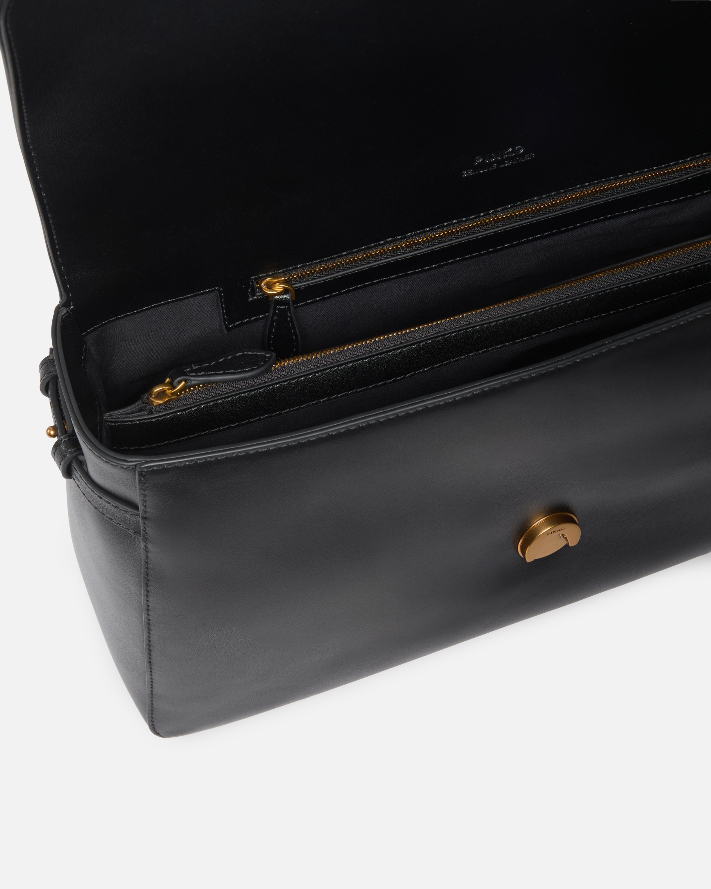 Maxi shoulder bag love bag slouchy in leather PINKO Black